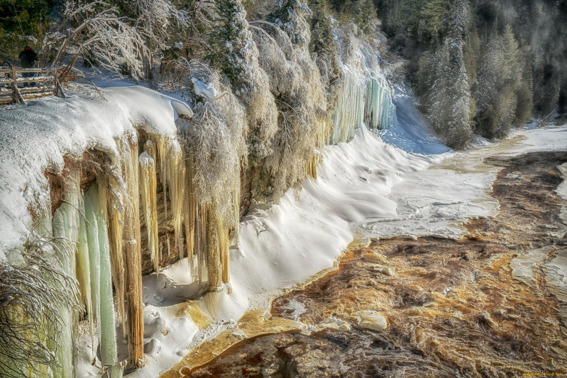 природа, зима, простор