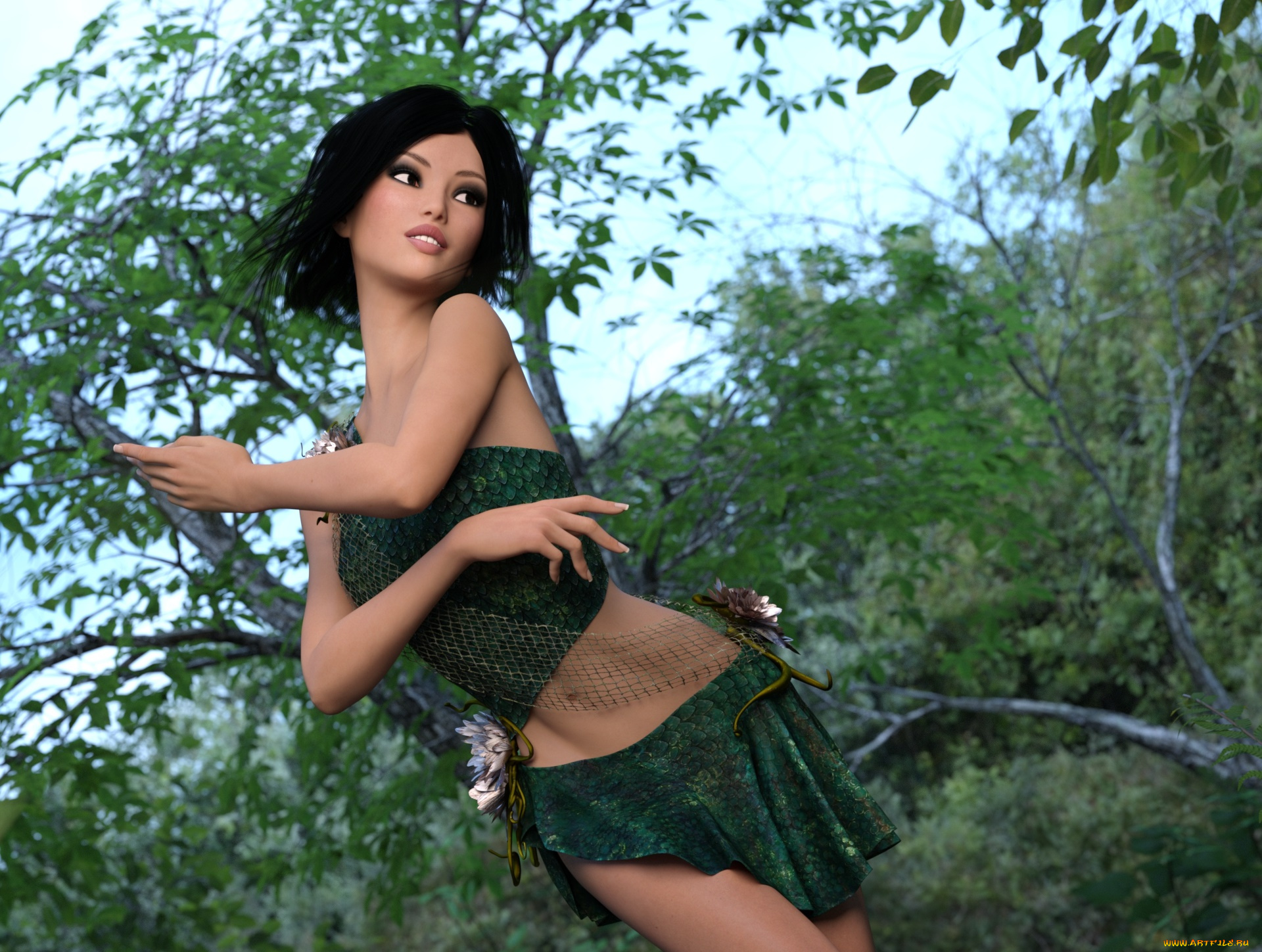 3д, графика, люди, , people, взгляд, фон, девушка