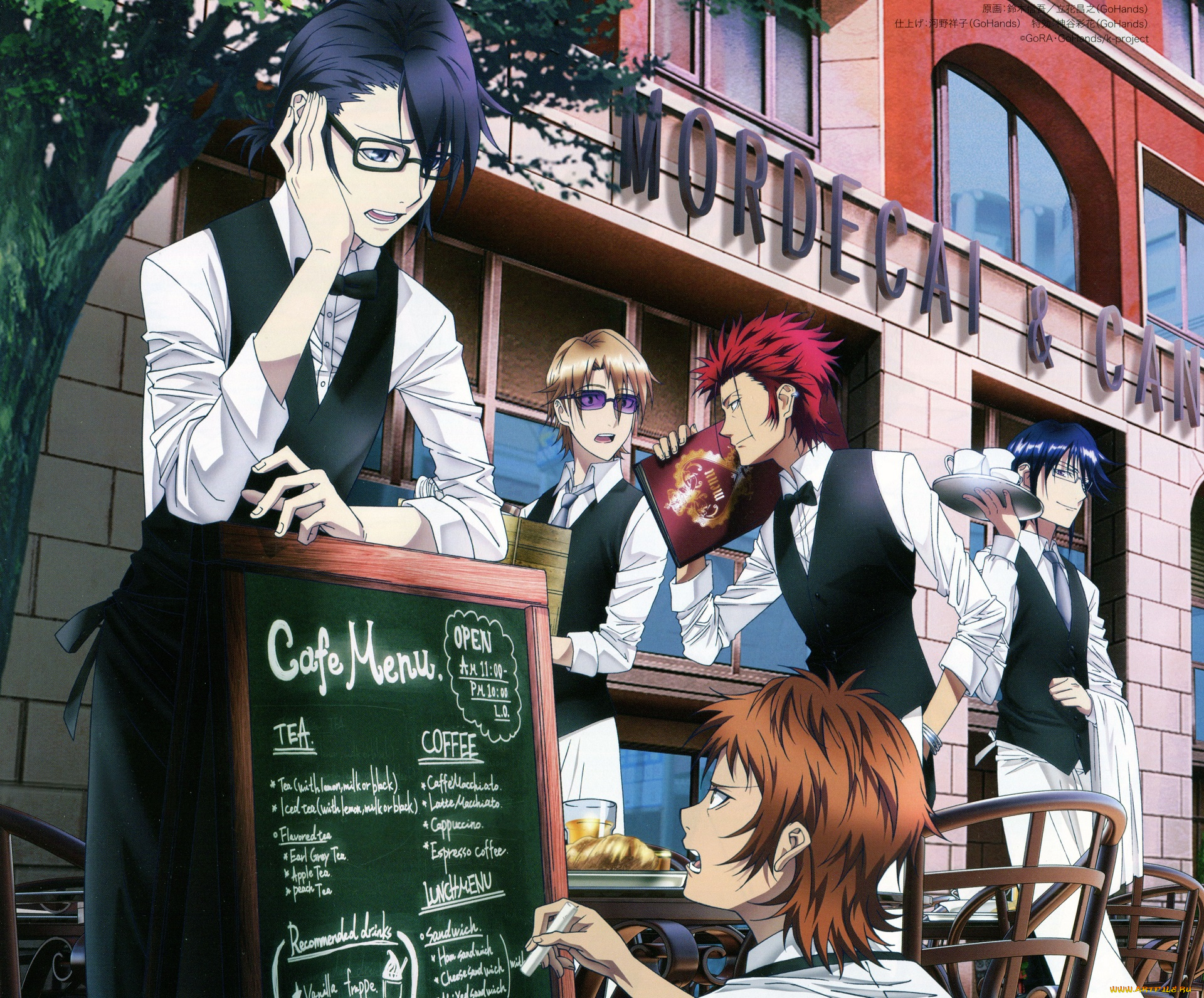 аниме, k, project, парни