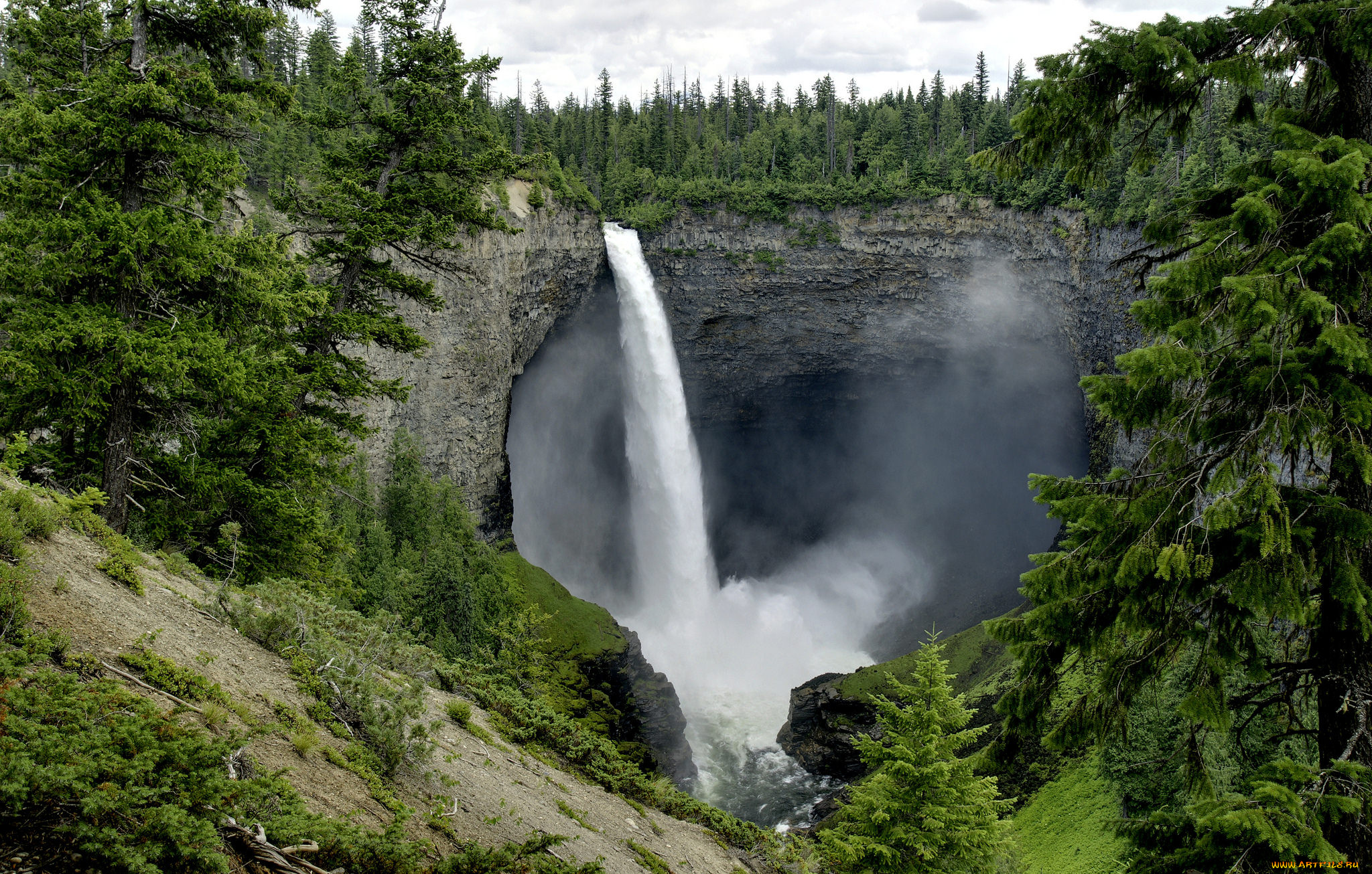 природа, водопады, простор