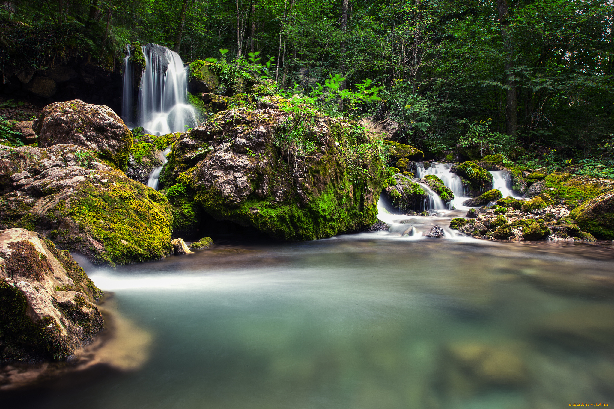 природа, водопады, простор