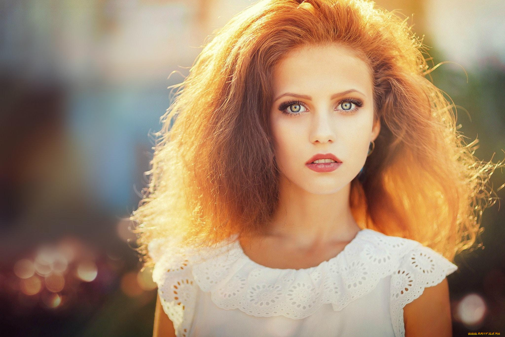 девушки, -unsort, , лица, , портреты, рыжая, топ, лицо