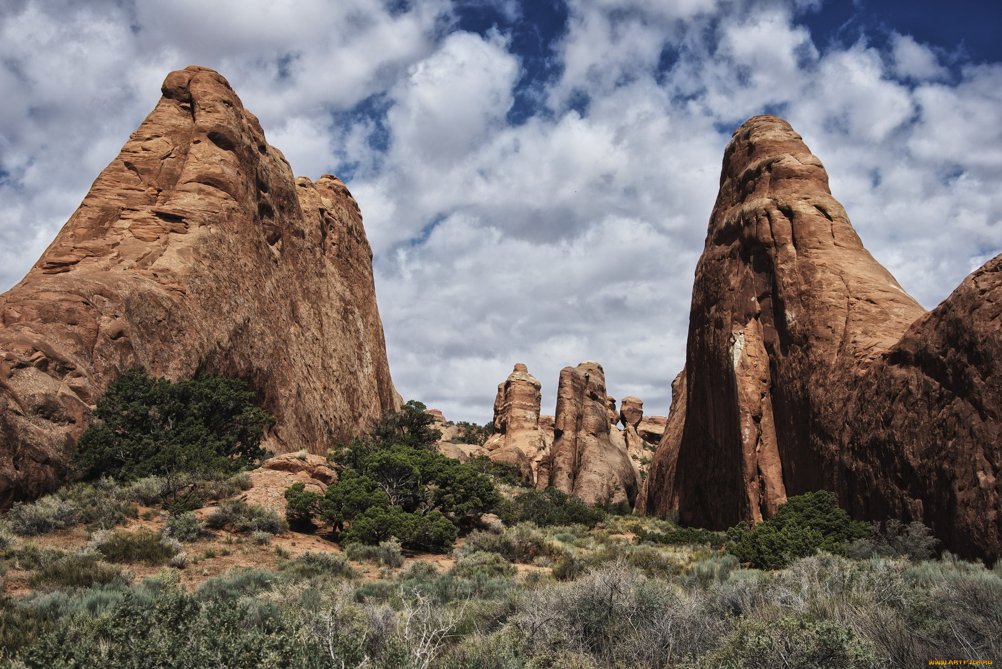 природа, горы, простор