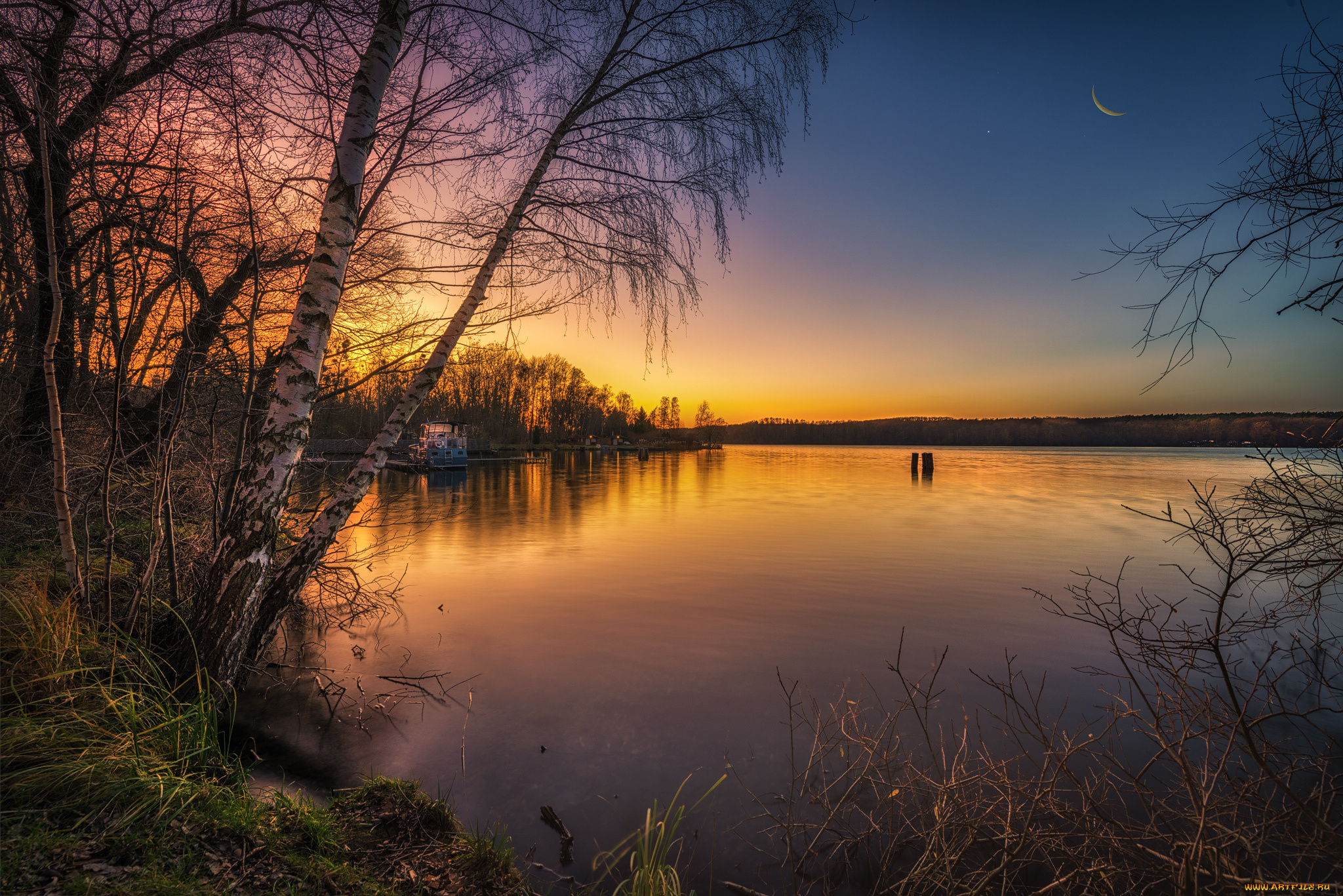 природа, реки, озера, простор