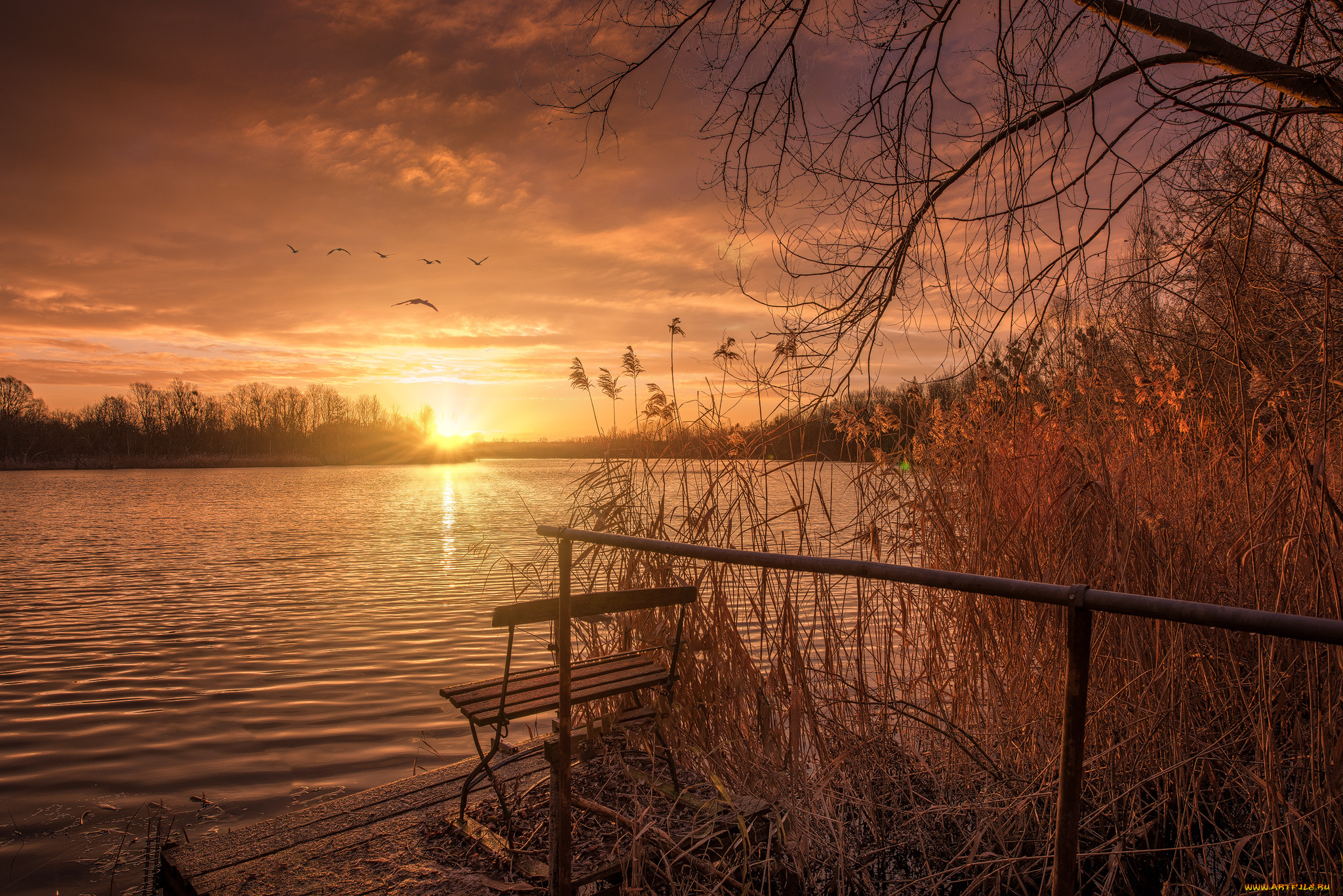 природа, восходы, закаты, простор