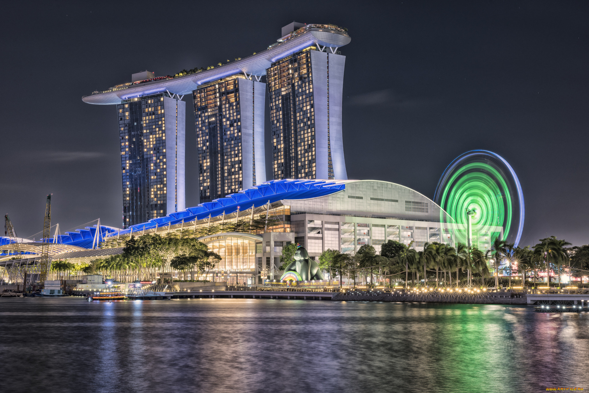 singapore, города, сингапур, , сингапур, панорама, небоскребы