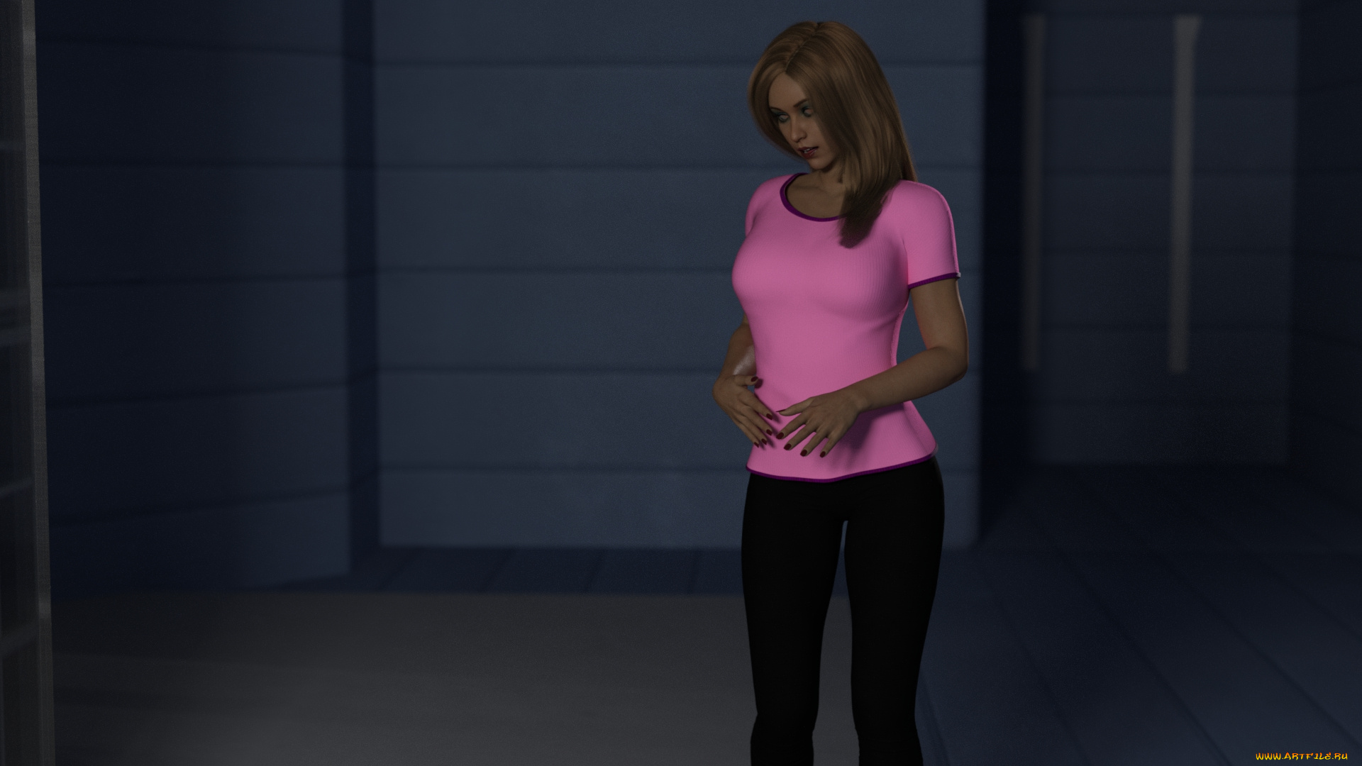 3д, графика, фантазия, , fantasy, фон, взгляд, девушка