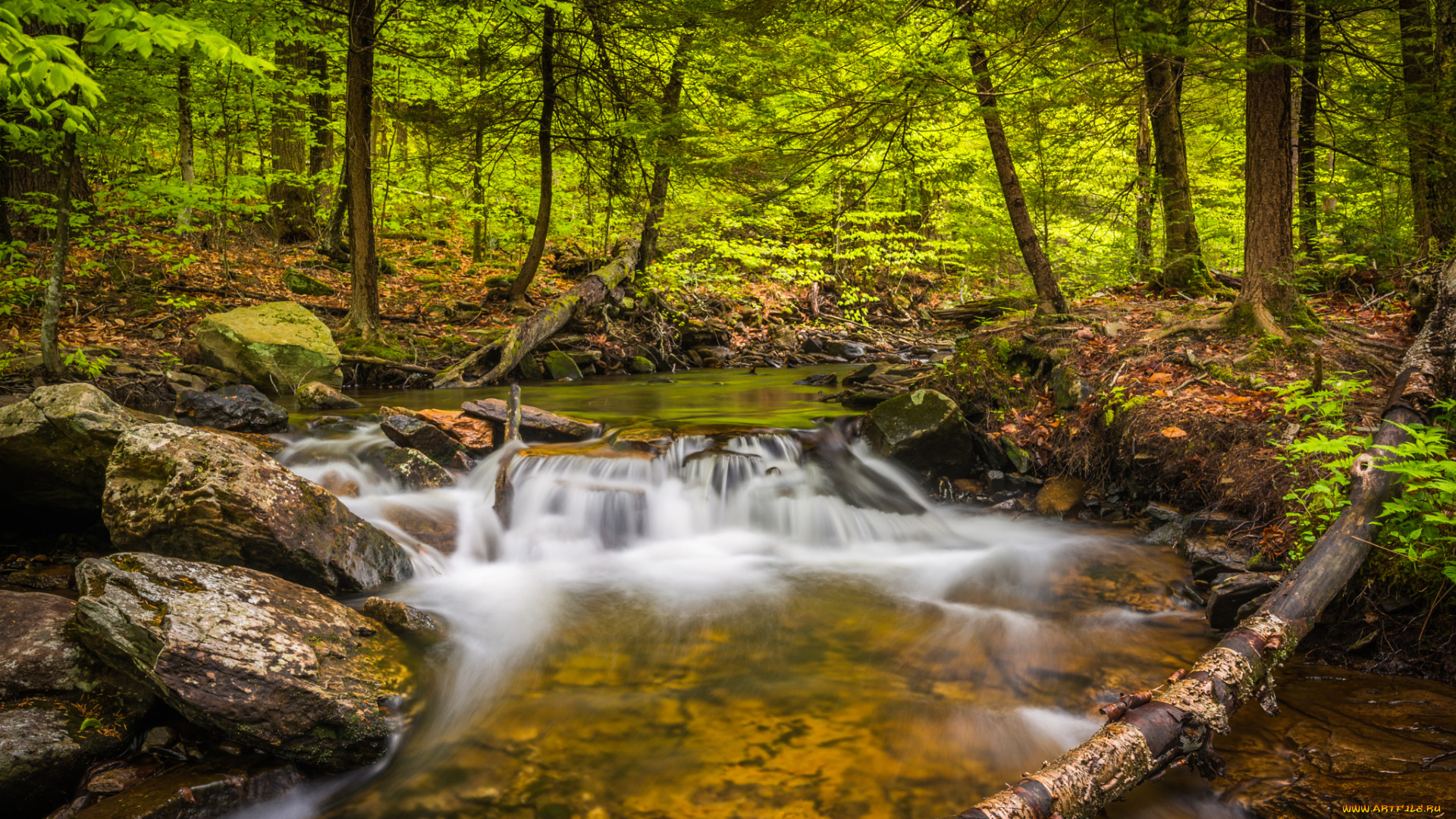 природа, водопады, водопад, река, камни