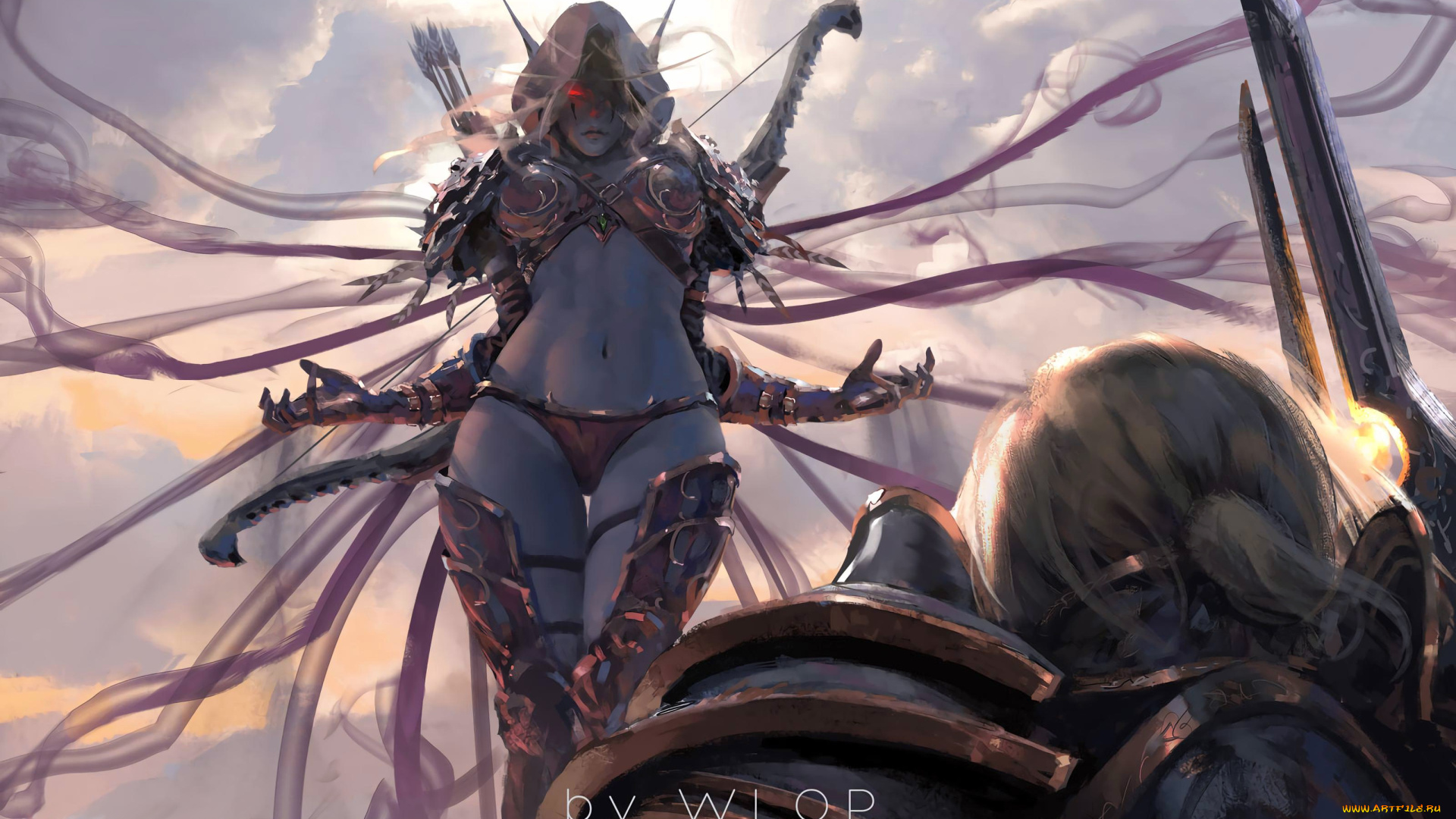 видео, игры, world, of, warcraft, девушка