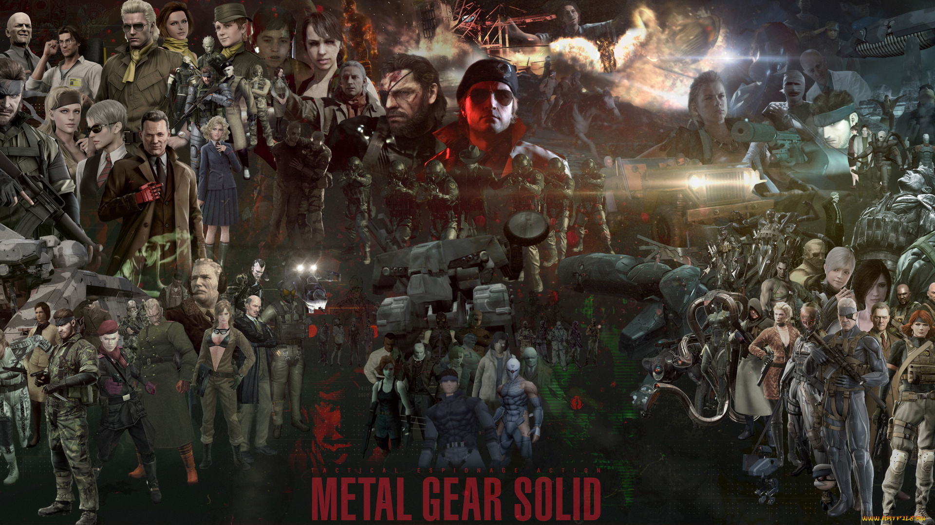 видео, игры, metal, gear, solid, v, , the, phantom, pain, мужчины, девушки, фон, взгляд, униформа