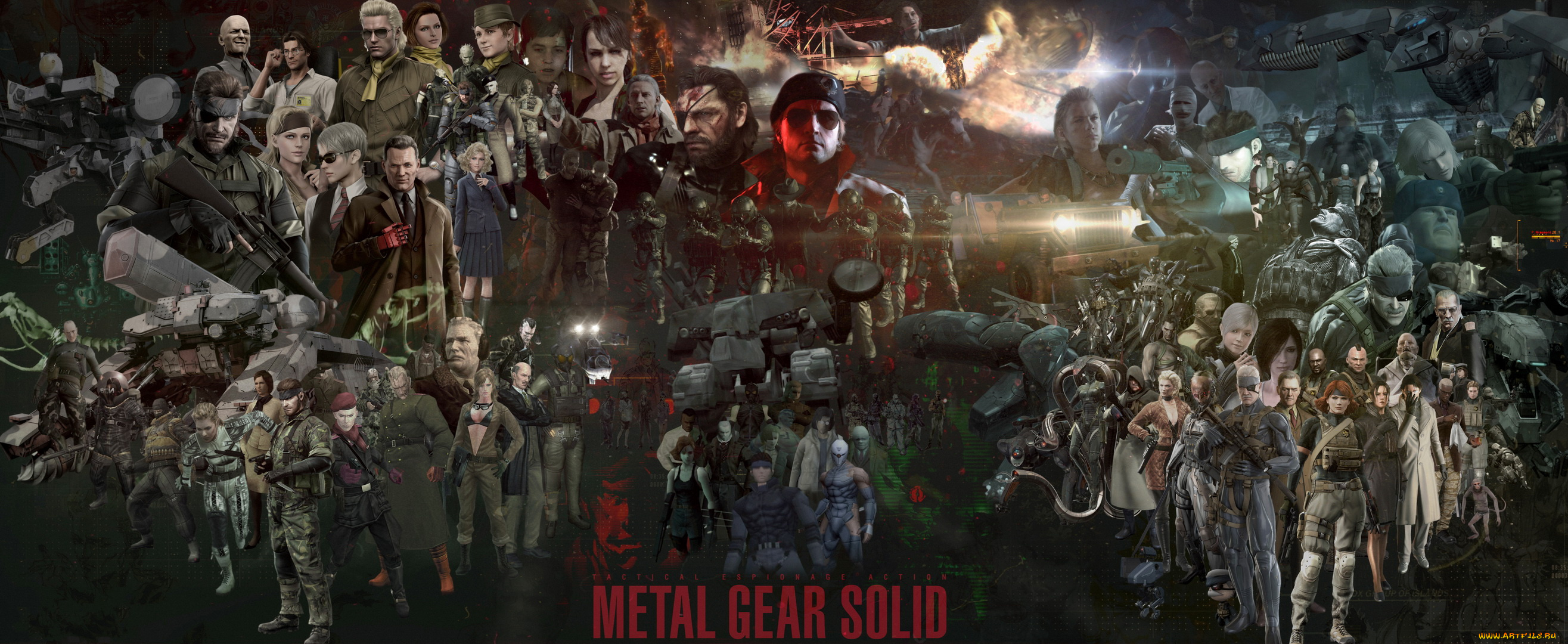 видео, игры, metal, gear, solid, v, , the, phantom, pain, мужчины, девушки, фон, взгляд, униформа