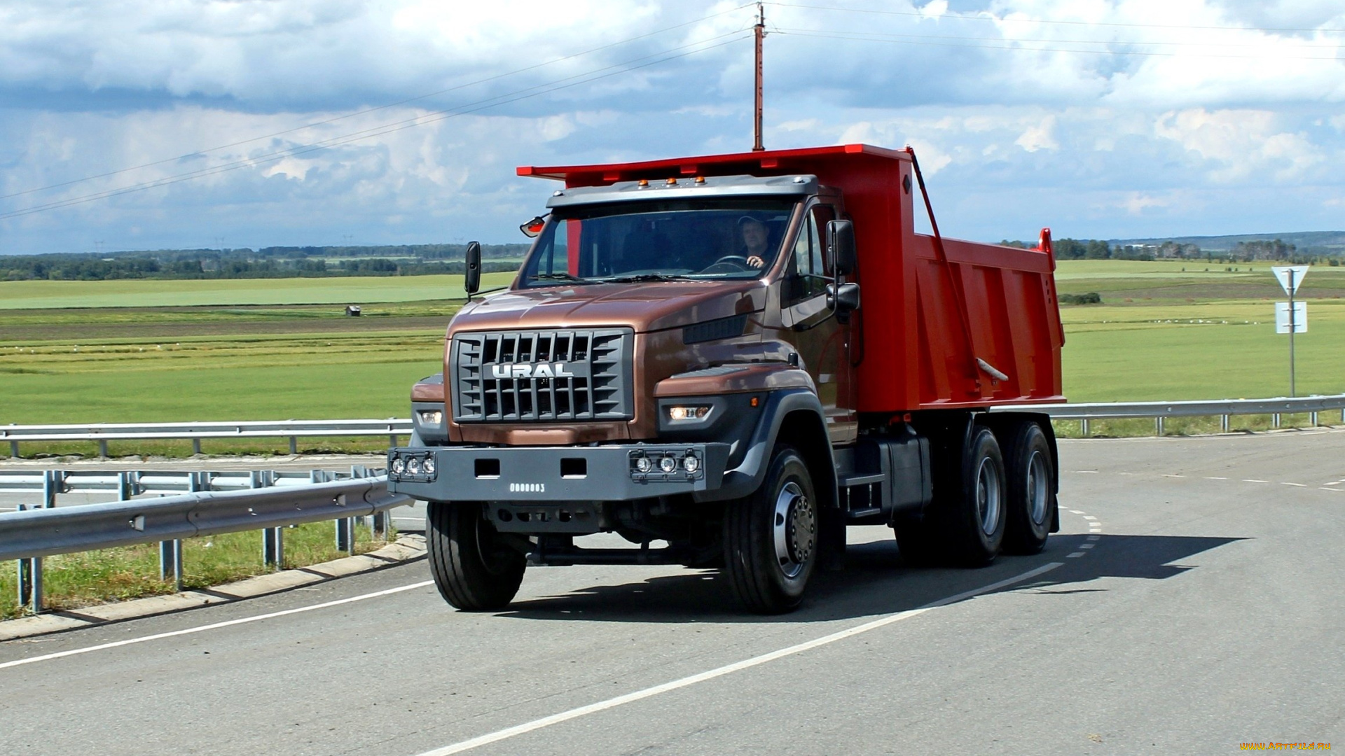 автомобили, урал, cамосвал, next, 6x4, трасса, грузовой, транспорт