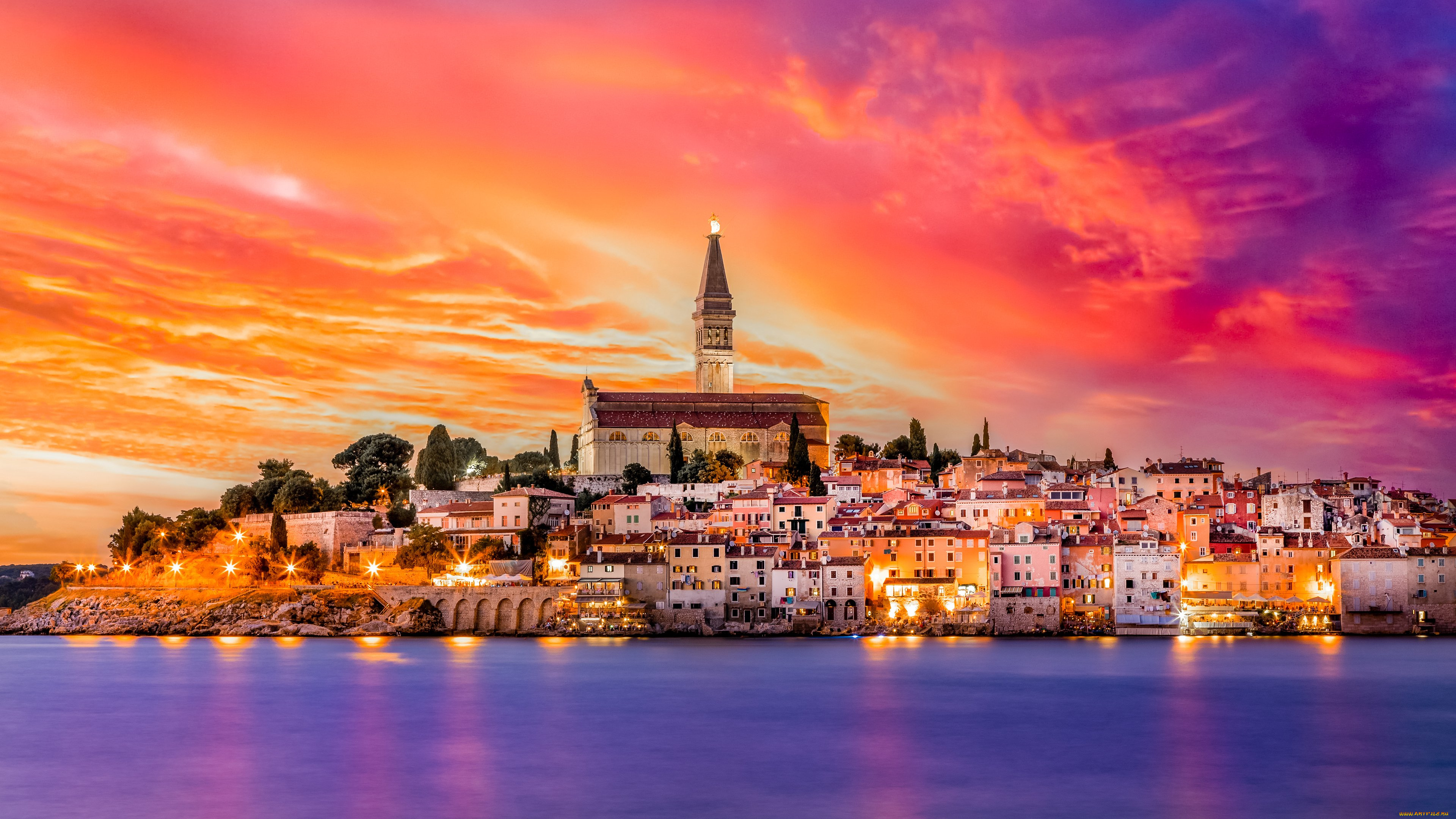 города, ровинь, , хорватия, ровинь