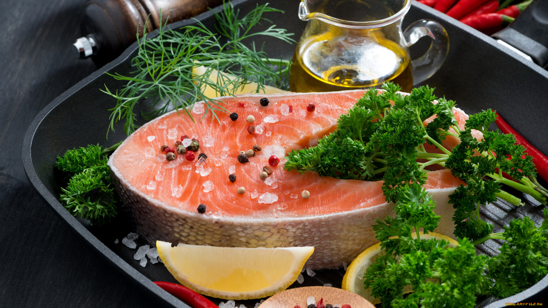 еда, рыба, , морепродукты, , суши, , роллы, соль, свежая, форель, укроп, лимон, масло, петрушка