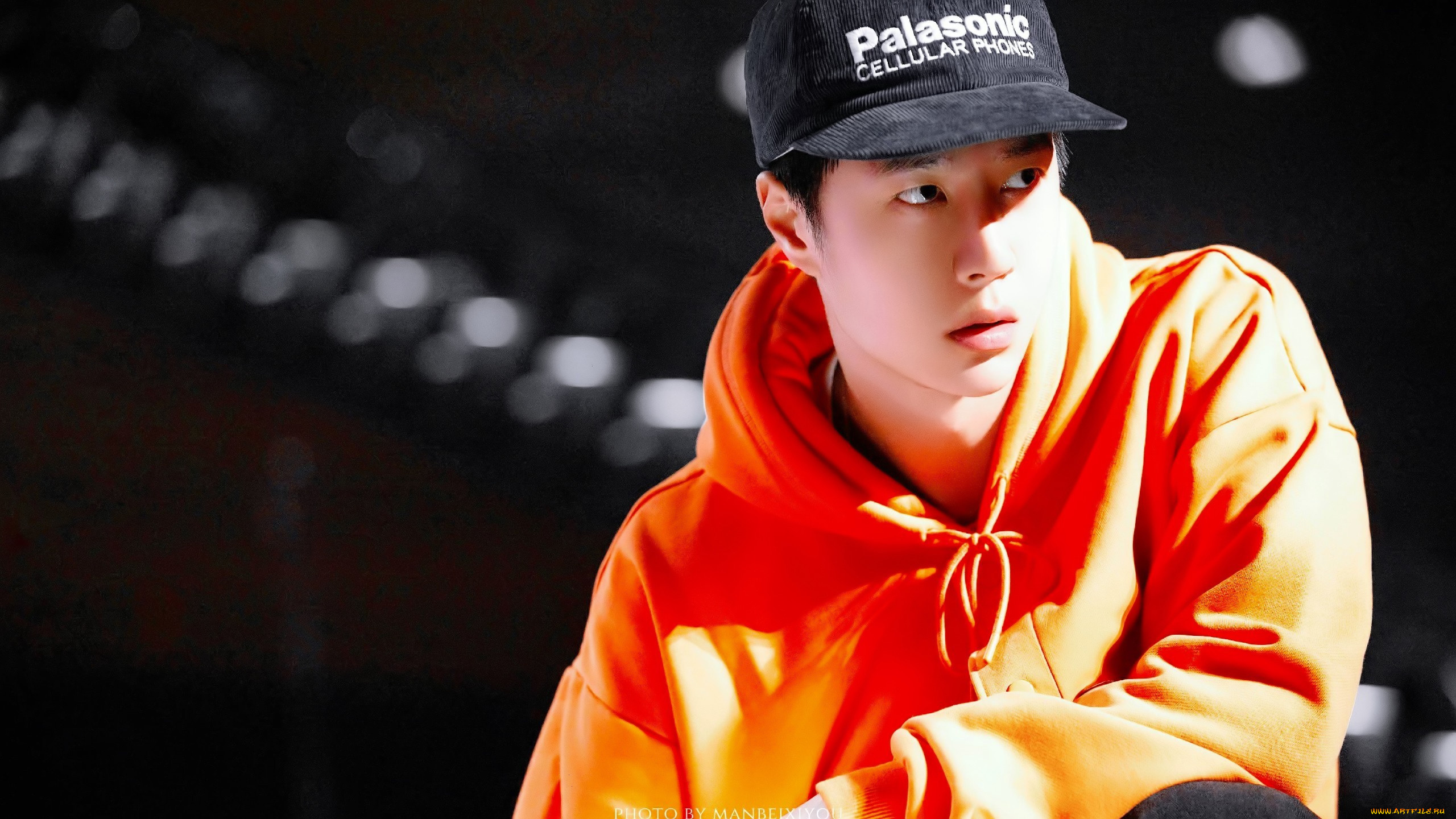 мужчины, wang, yi, bo, актер, кепка, толстовка