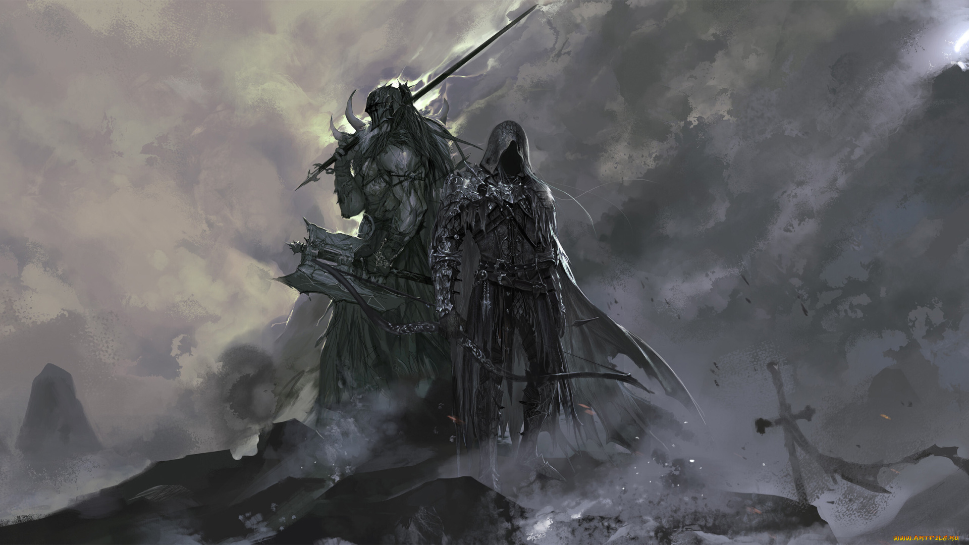 фэнтези, люди, воины