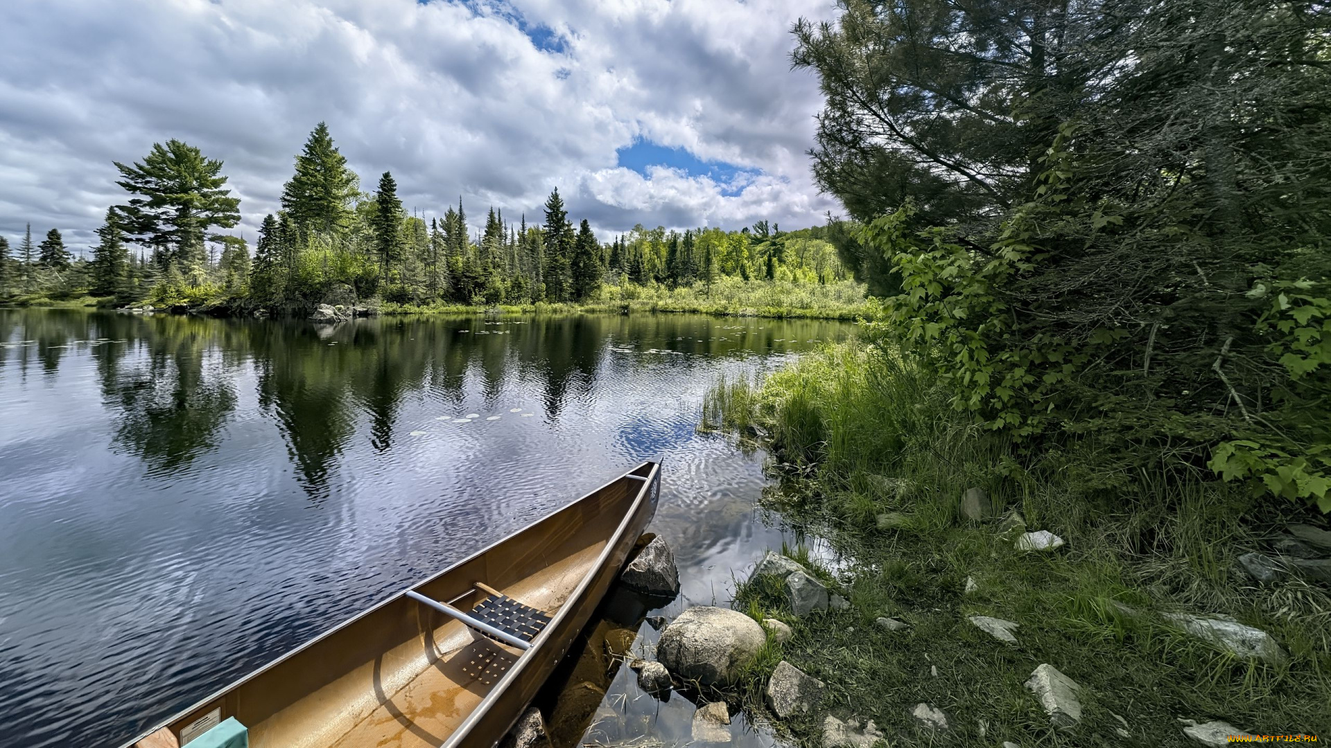корабли, лодки, , шлюпки, река, лодка, деревья, камни