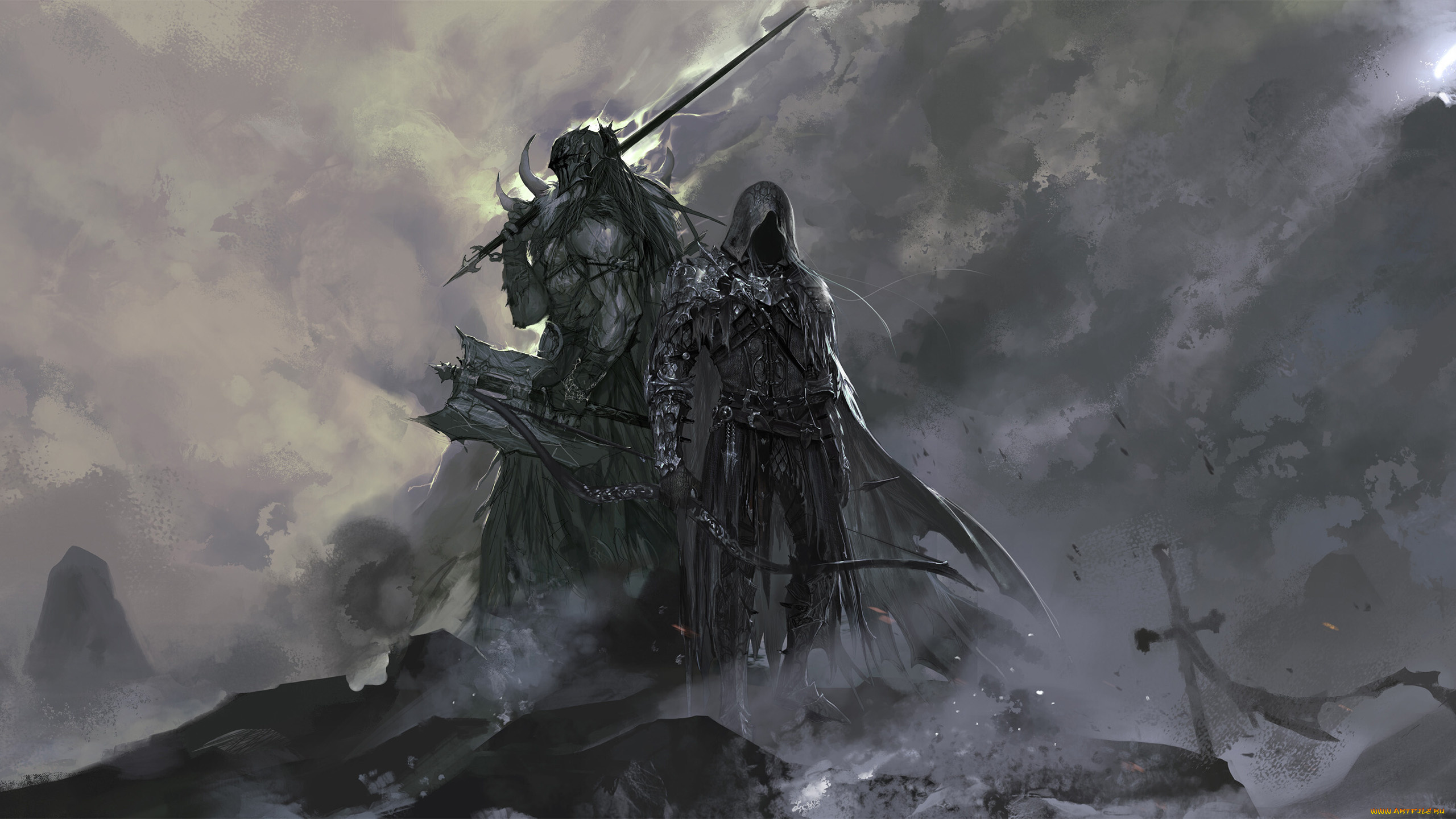 фэнтези, люди, воины