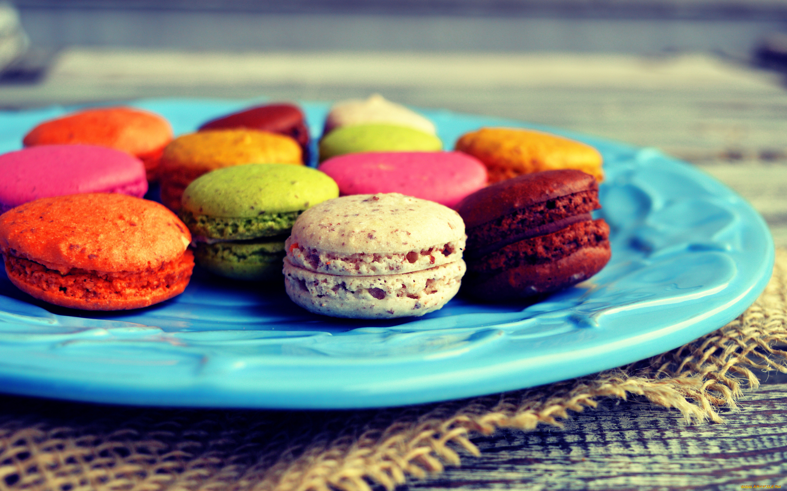 еда, макаруны, лакомство, ассорти