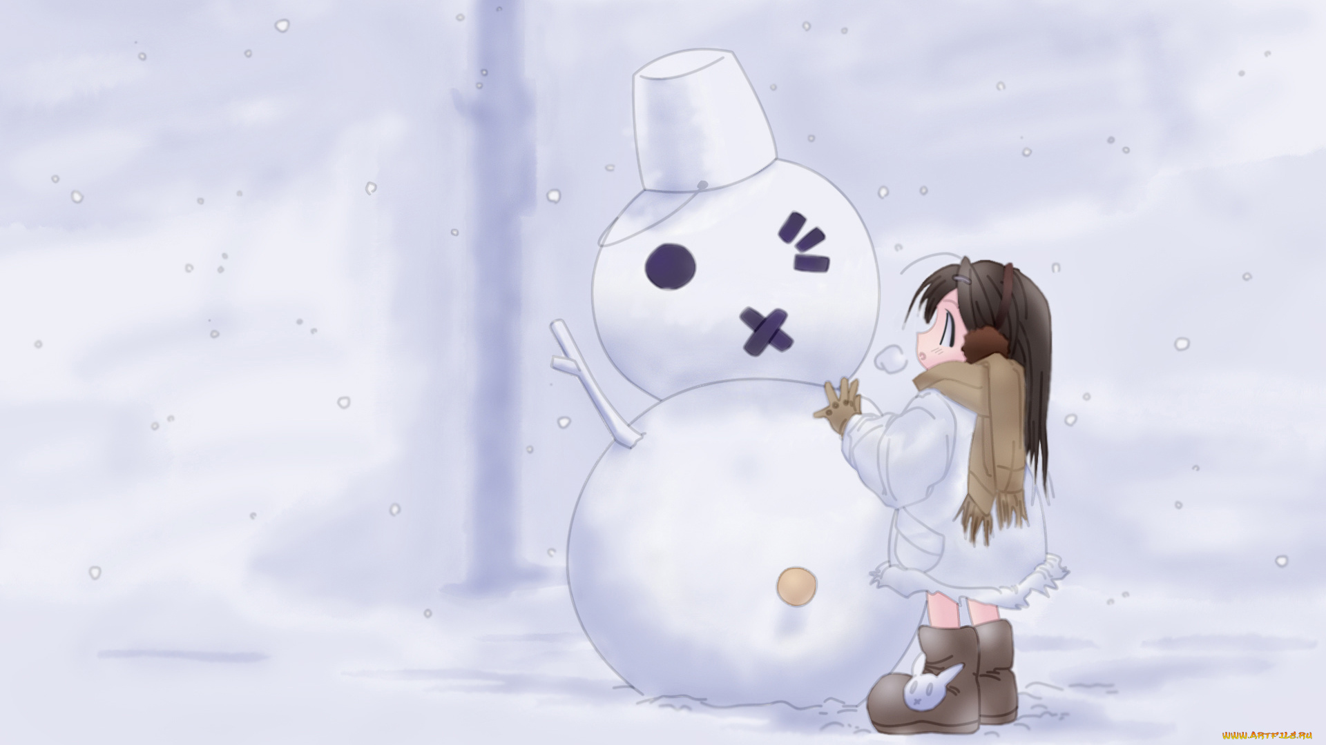 аниме, merry, chrismas, winter