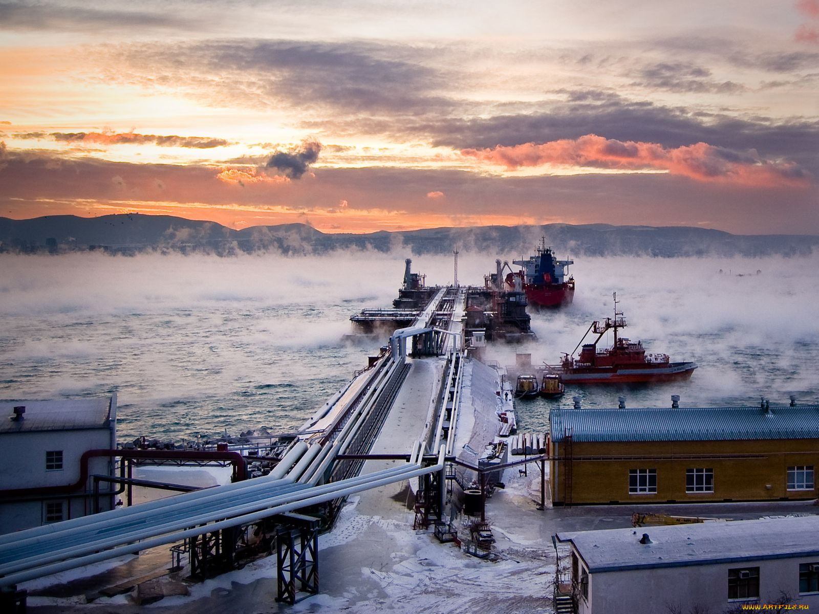 корабли, порты, причалы