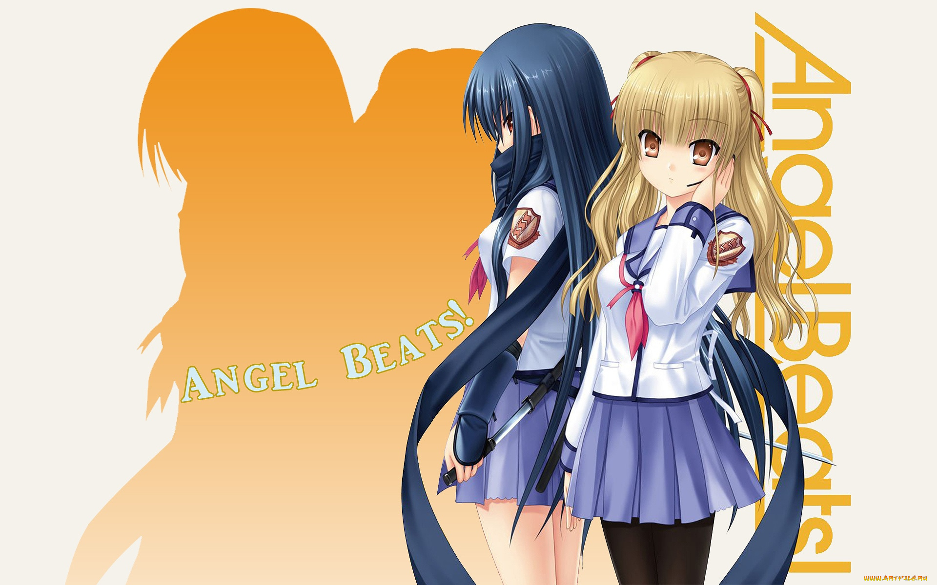 аниме, angel, beats