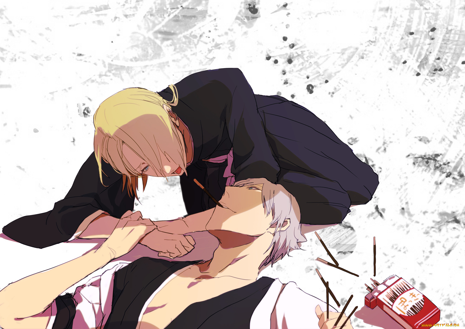 аниме, bleach, ichimaru, ginm, kira, izuru