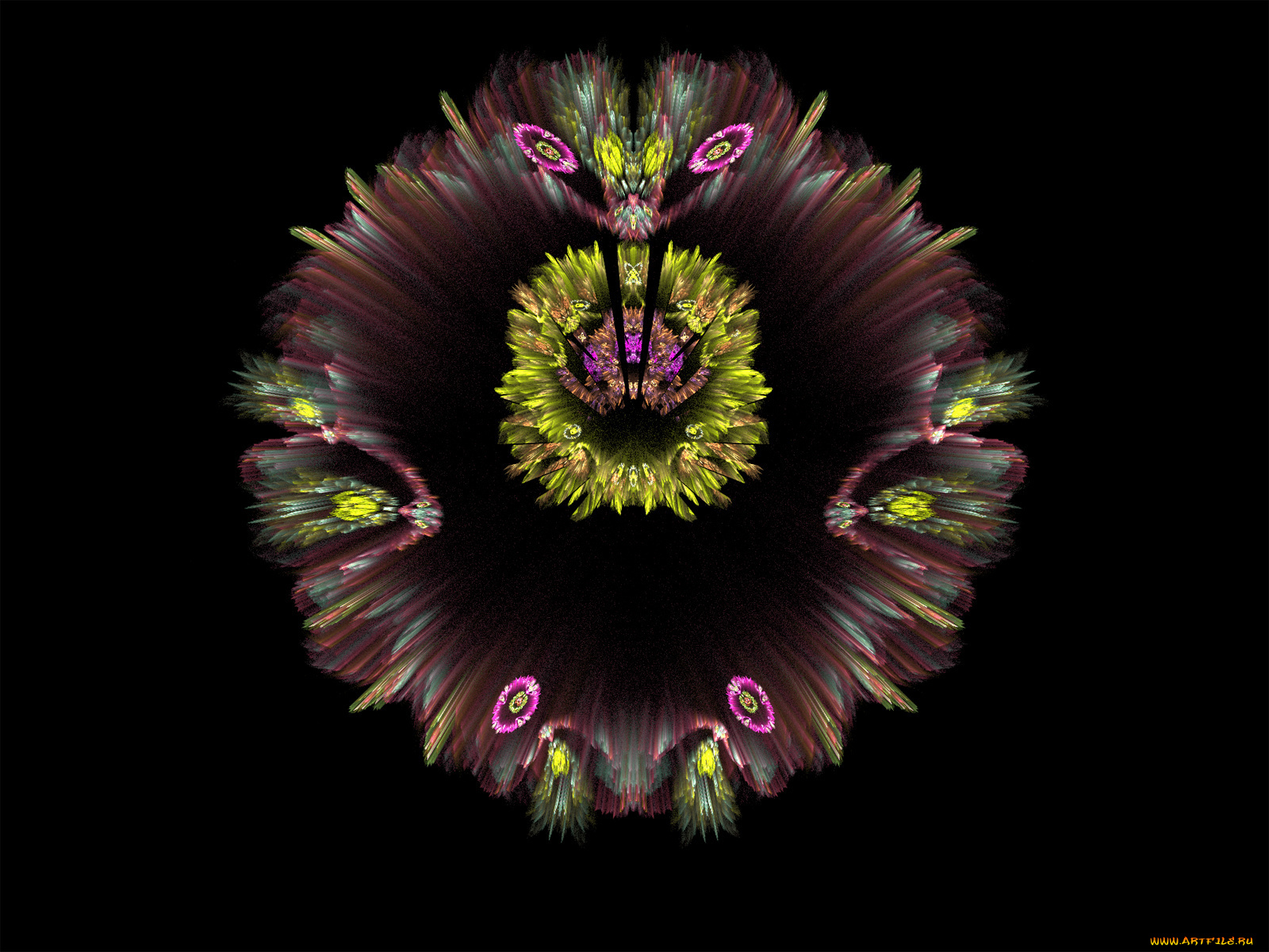 3д, графика, fractal, фракталы, фон, узор, цвета