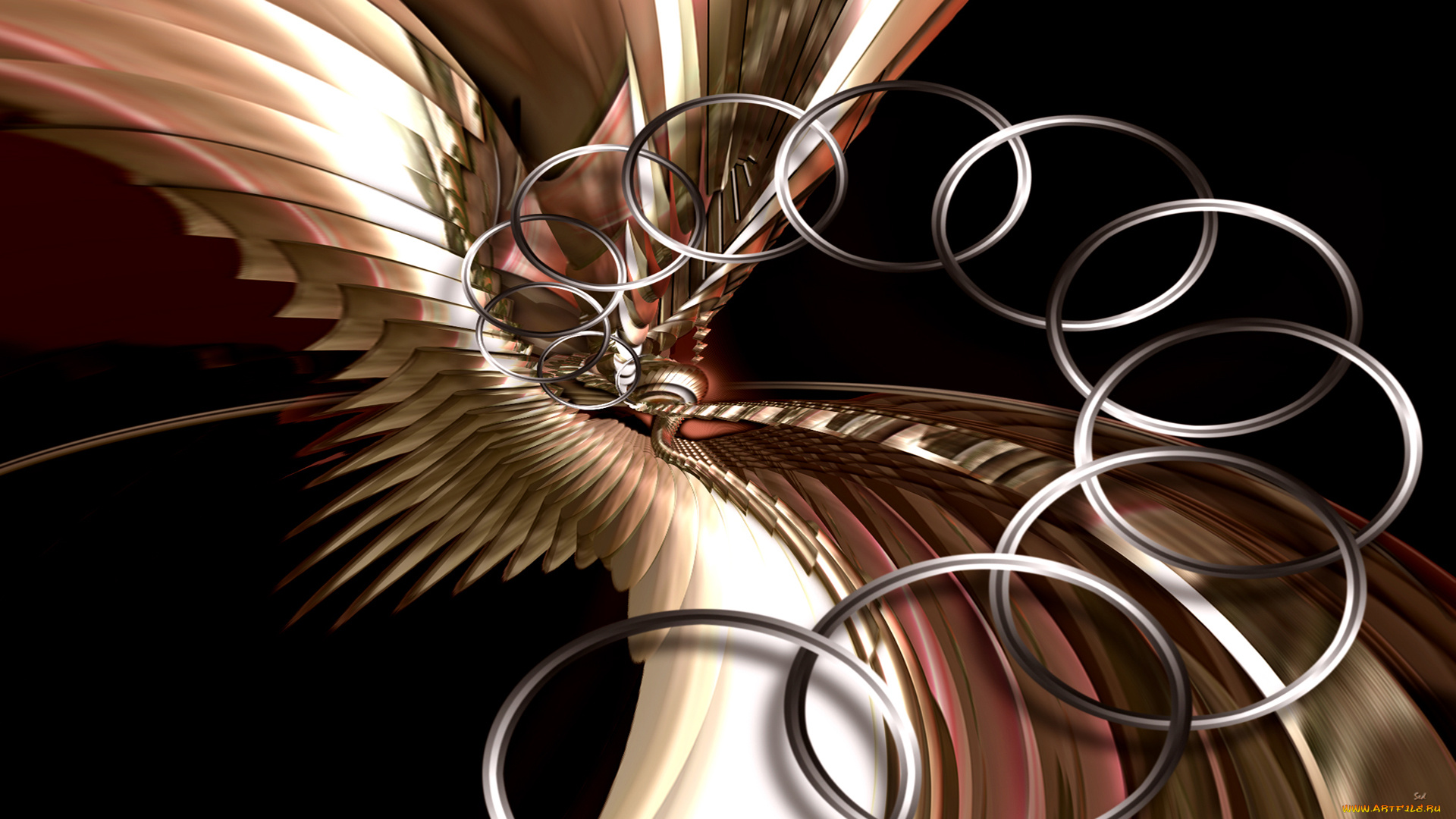 3д, графика, fractal, фракталы, узор