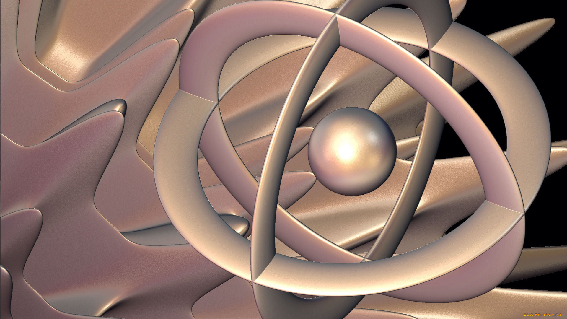 3д, графика, modeling, моделирование, цвета, фон, узор