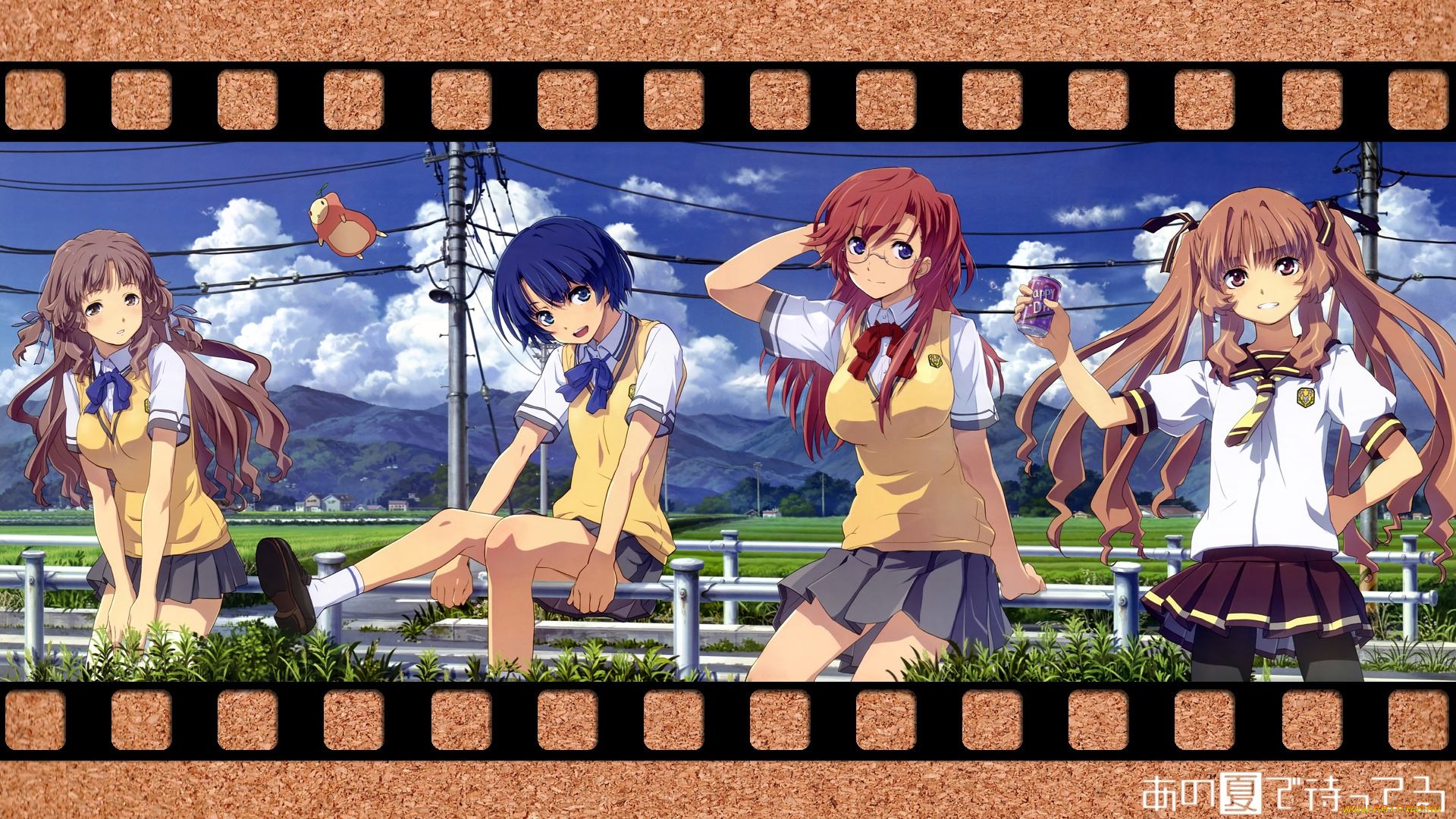 аниме, ano, natsu, de, matteru, девушки