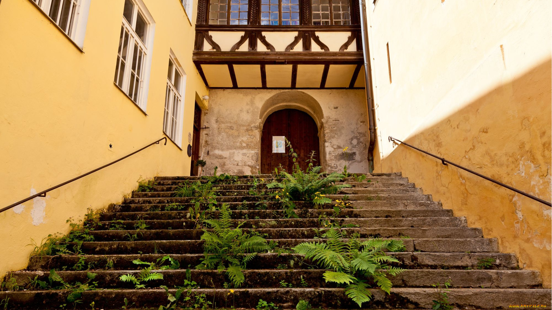 разное, элементы, архитектуры, лестница