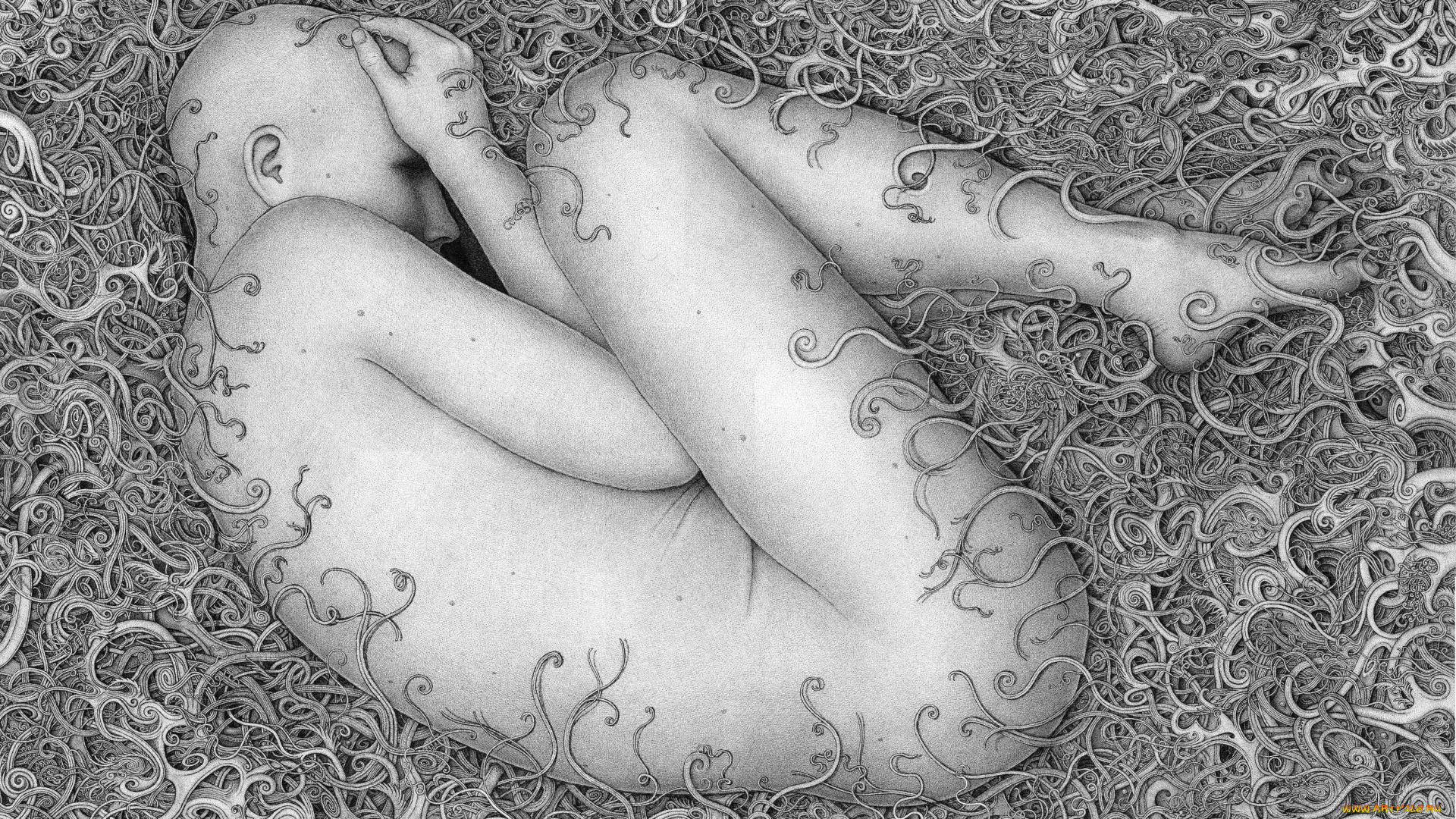 рисованные, люди, креатив