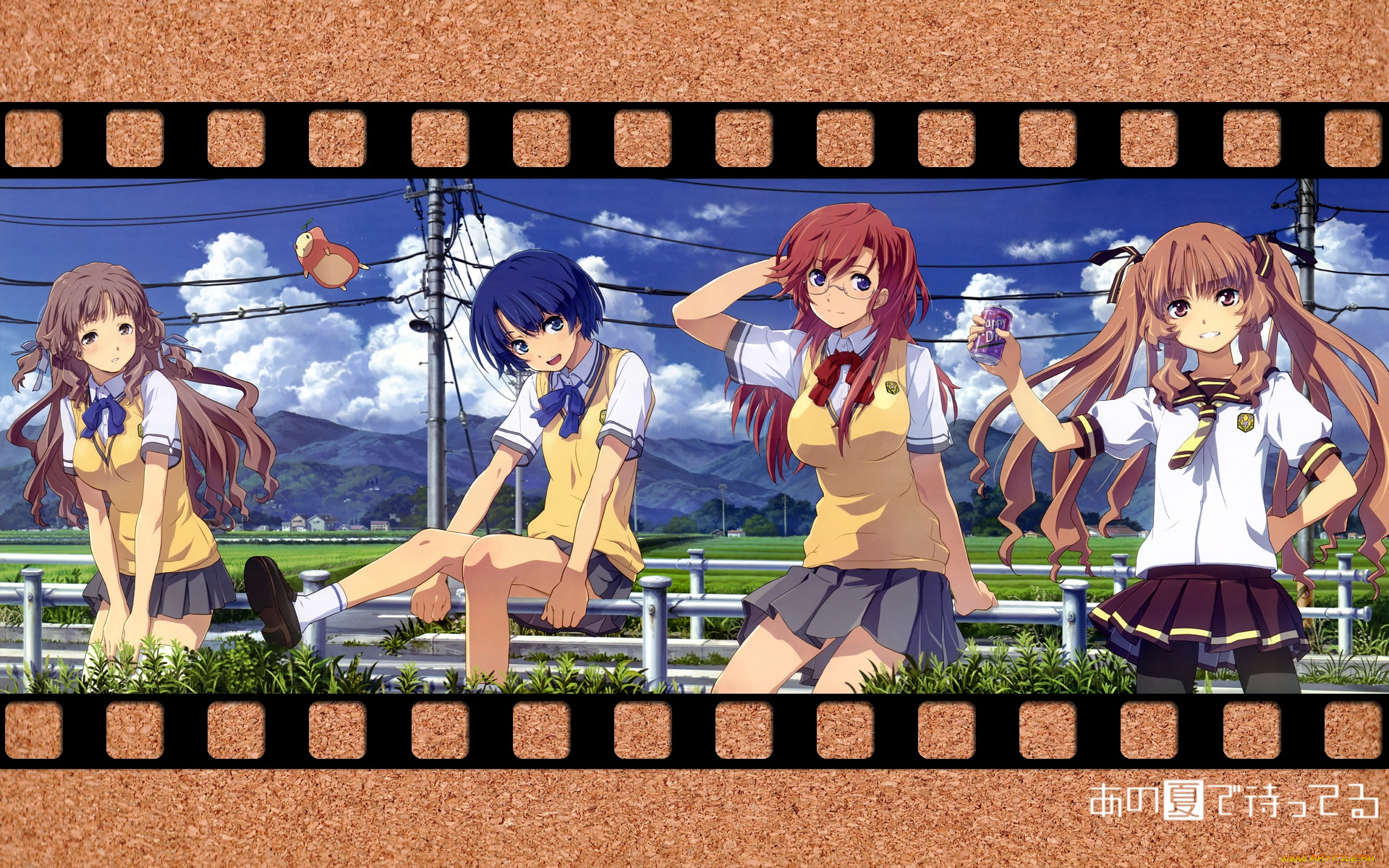 аниме, ano, natsu, de, matteru, девушки