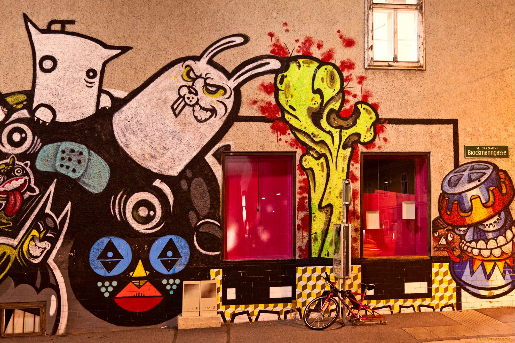 разное, граффити, graz