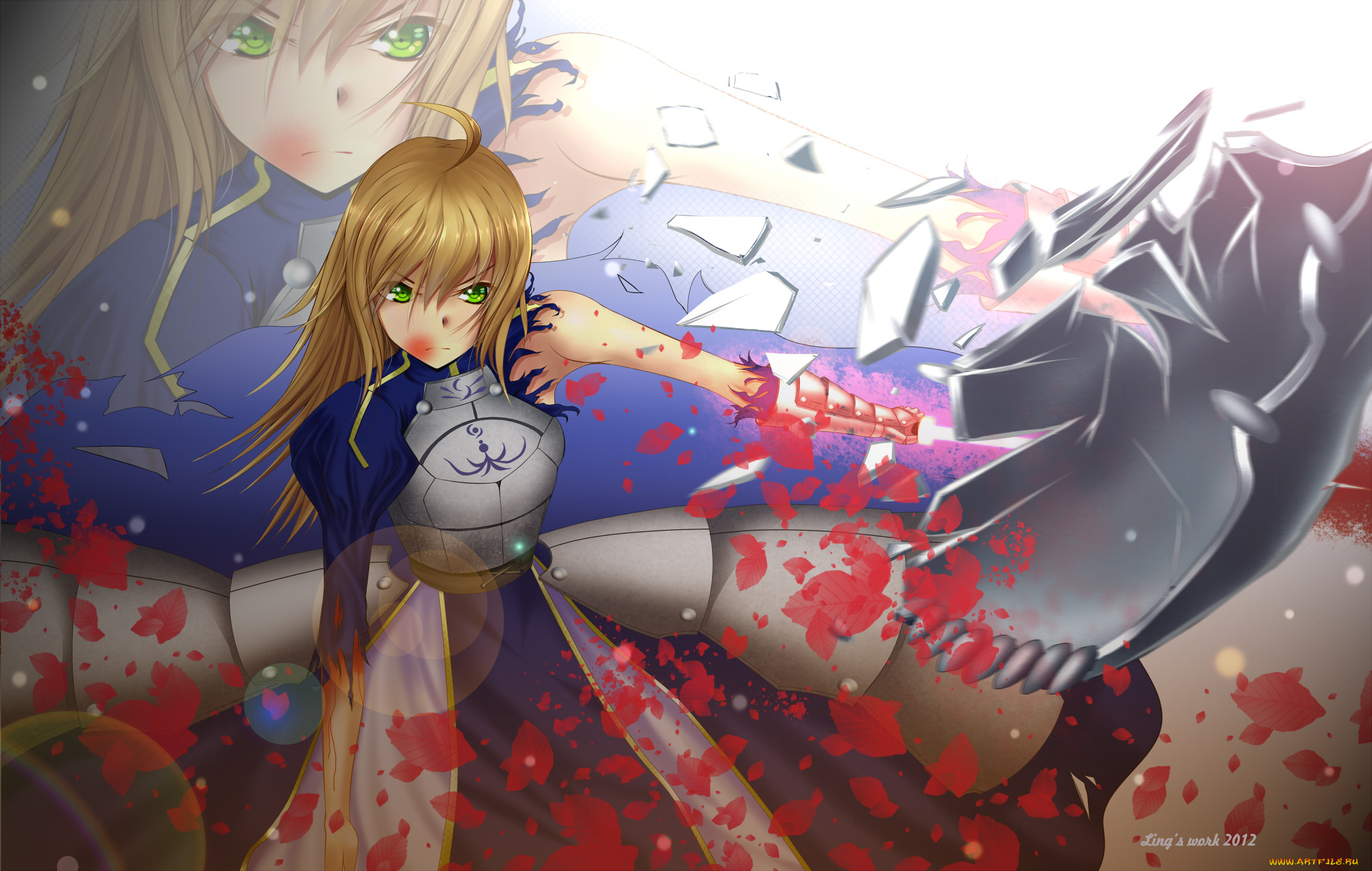 saber, аниме, fate, zero