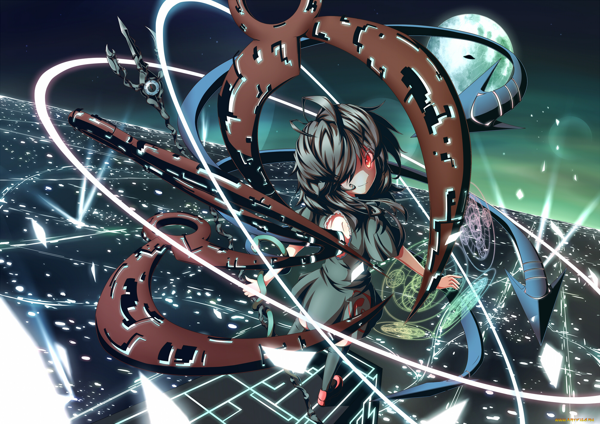 houjuu, nue, аниме, touhou