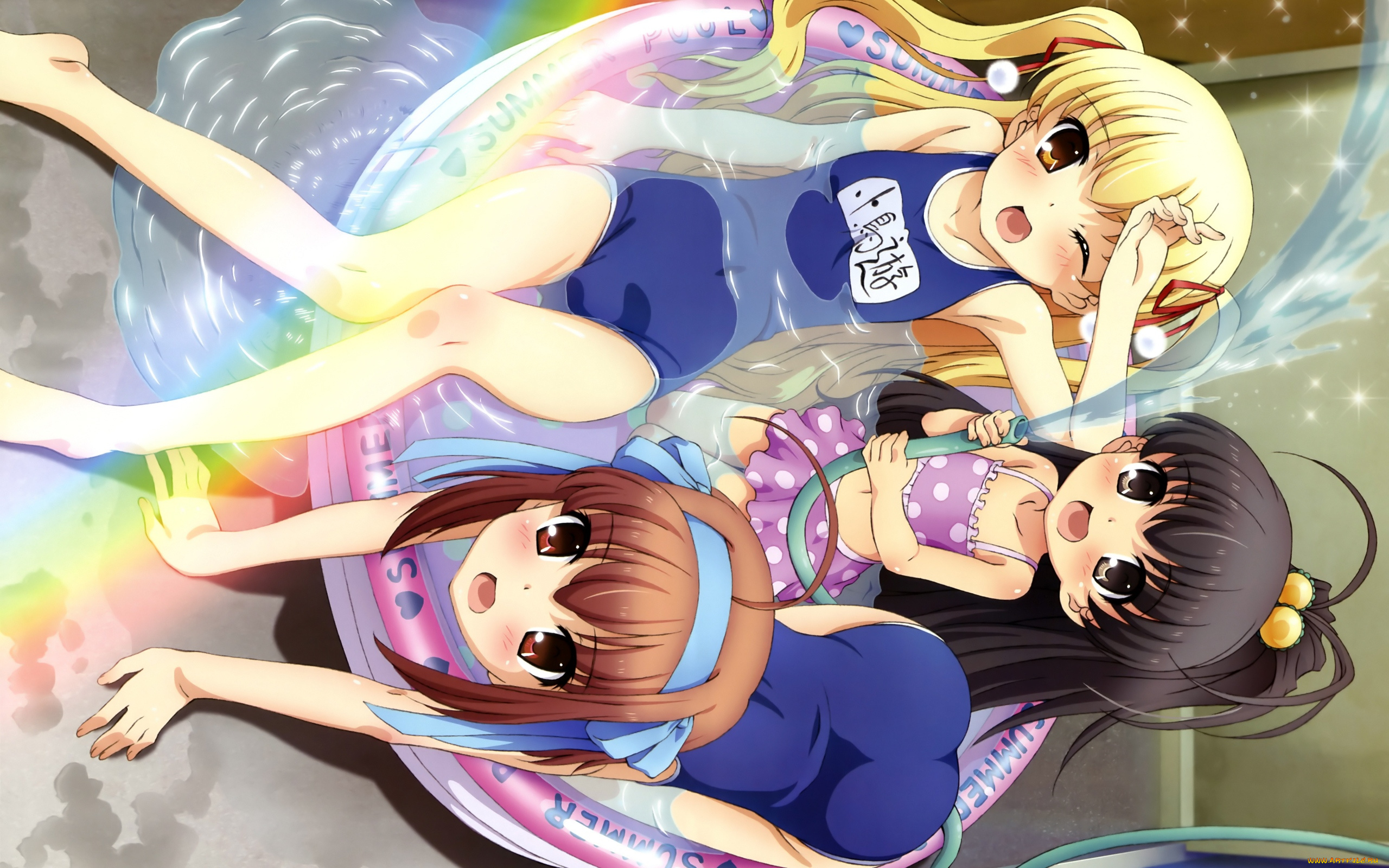 аниме, papa, no, iukoto, kikinasai, девушки