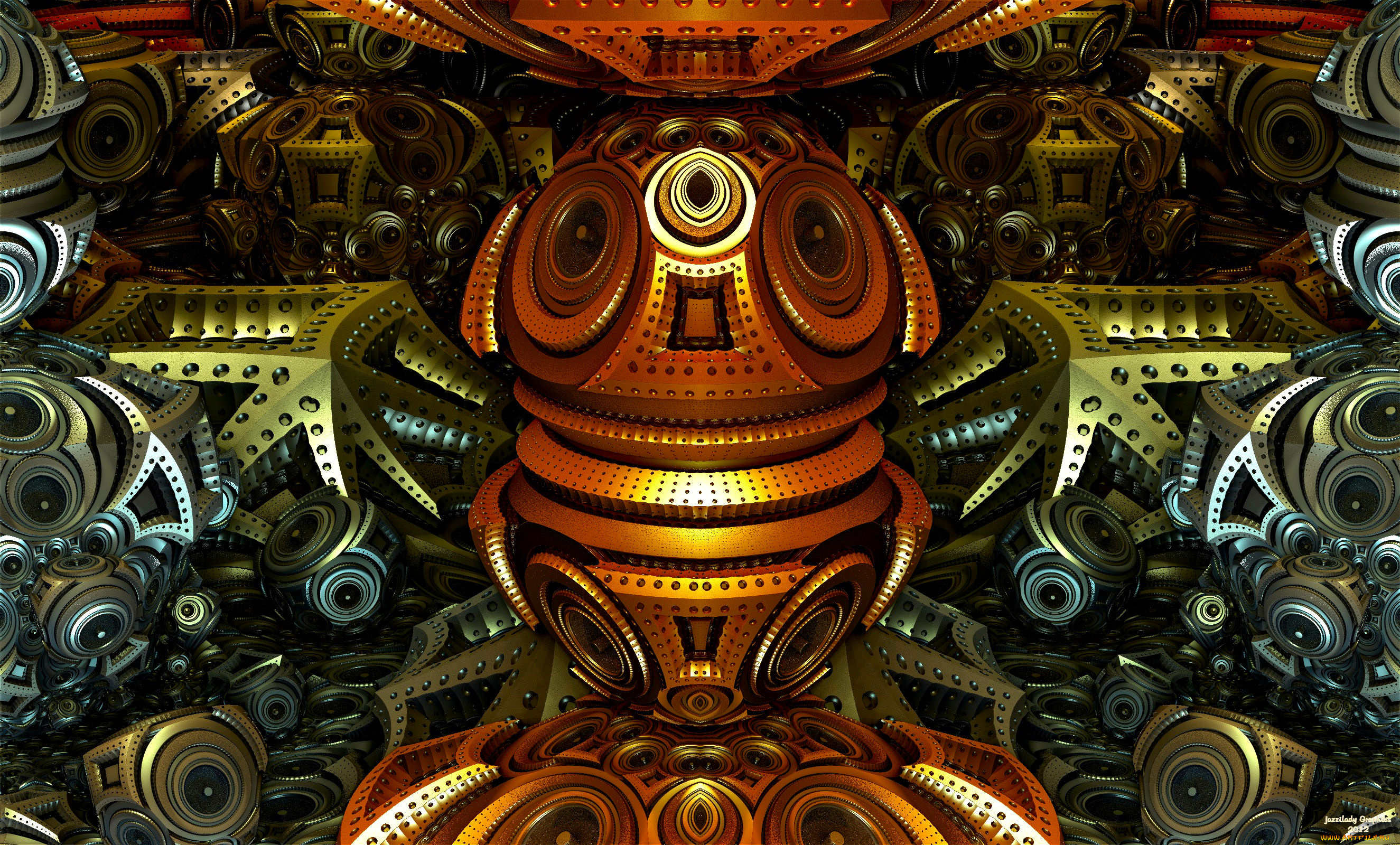 3д, графика, fractal, фракталы, узор, цвета