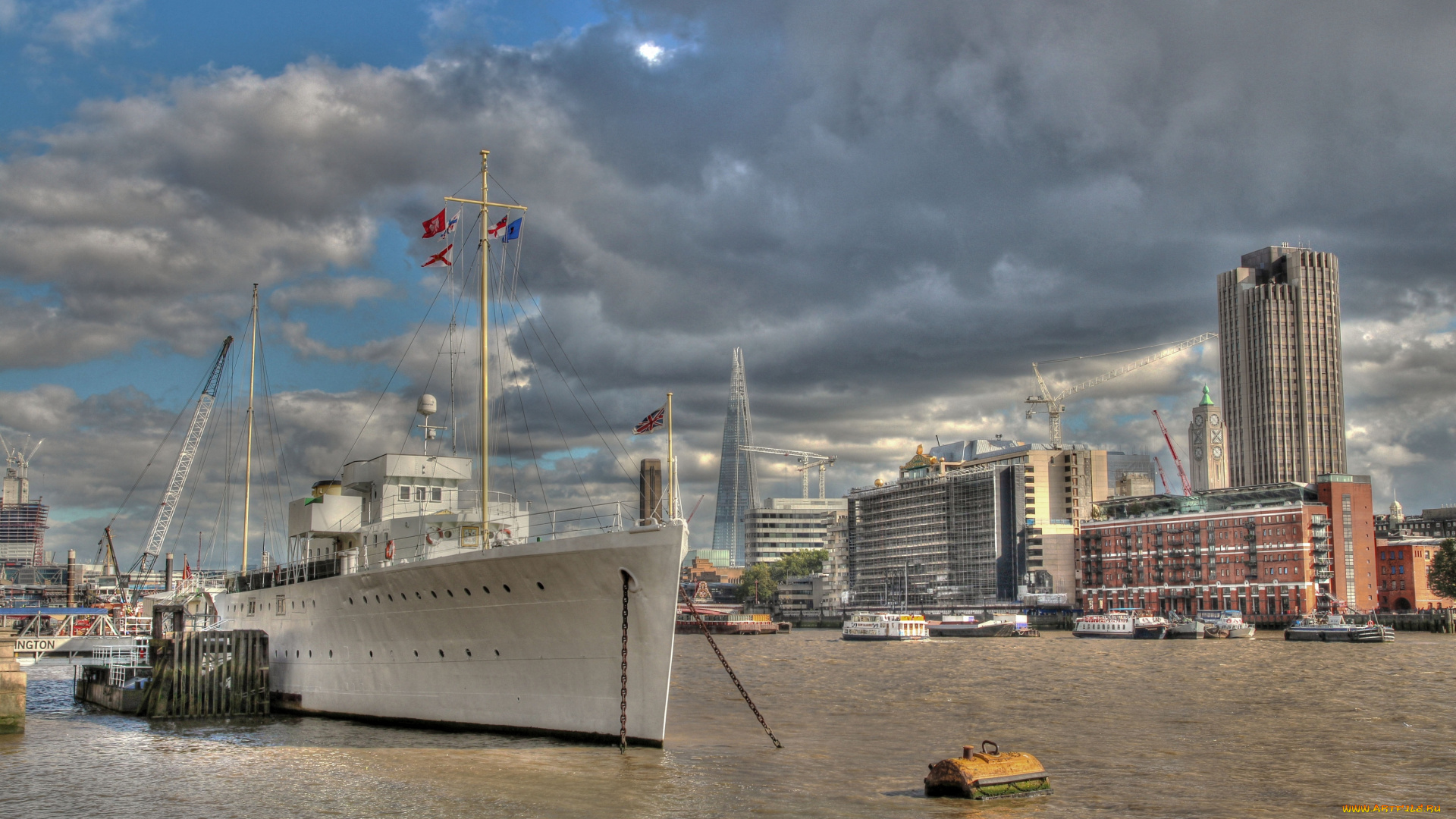 корабли, разные, вместе, лондон