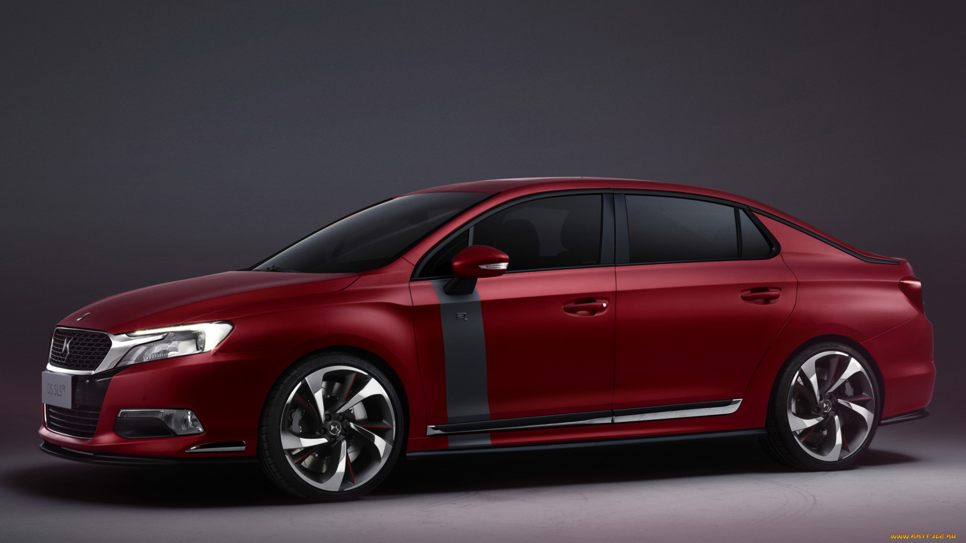 автомобили, citroen, concept, 5ls, r, ds, красный, 2014