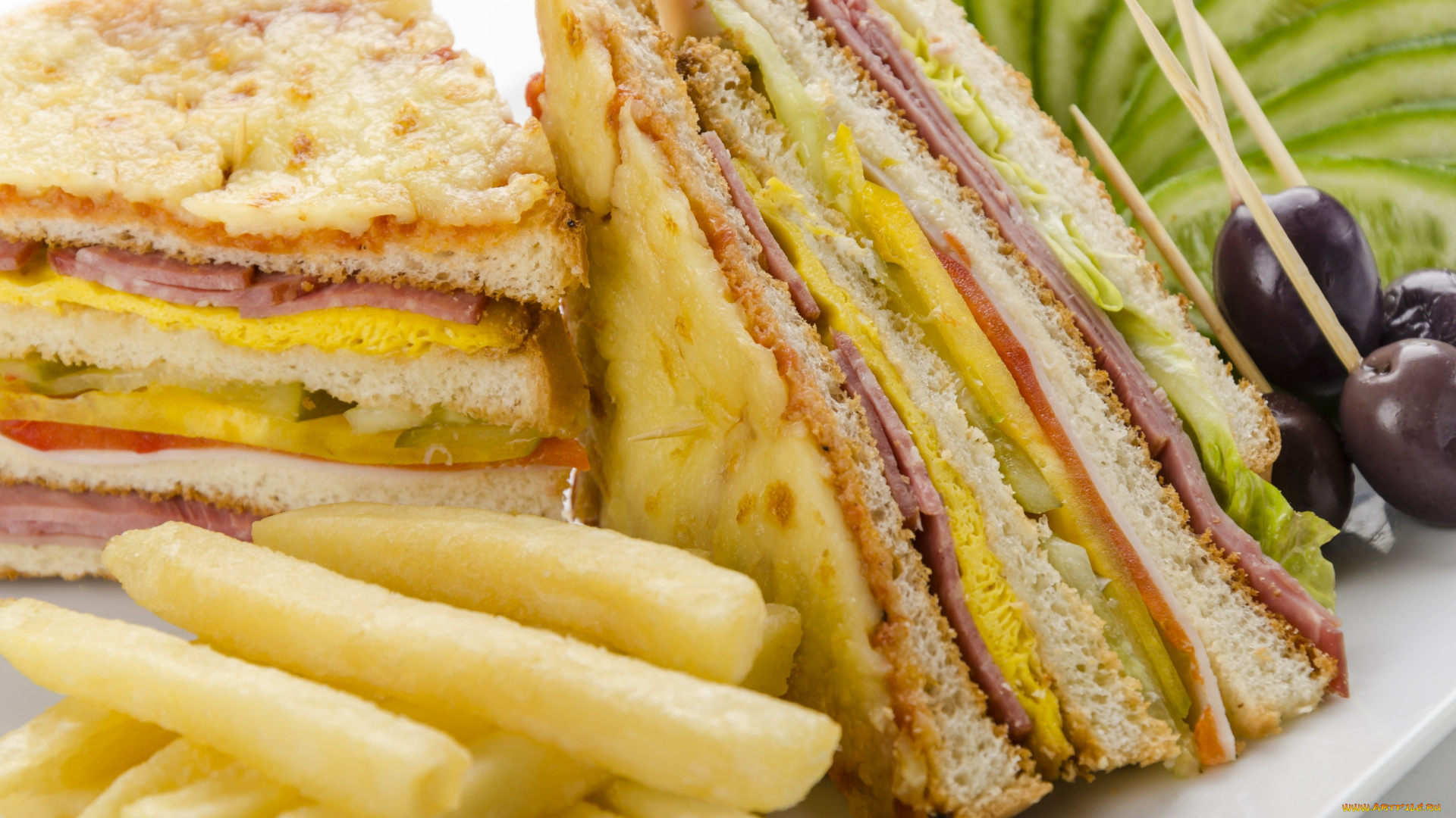 еда, бутерброды, , гамбургеры, , канапе, картофель, фри