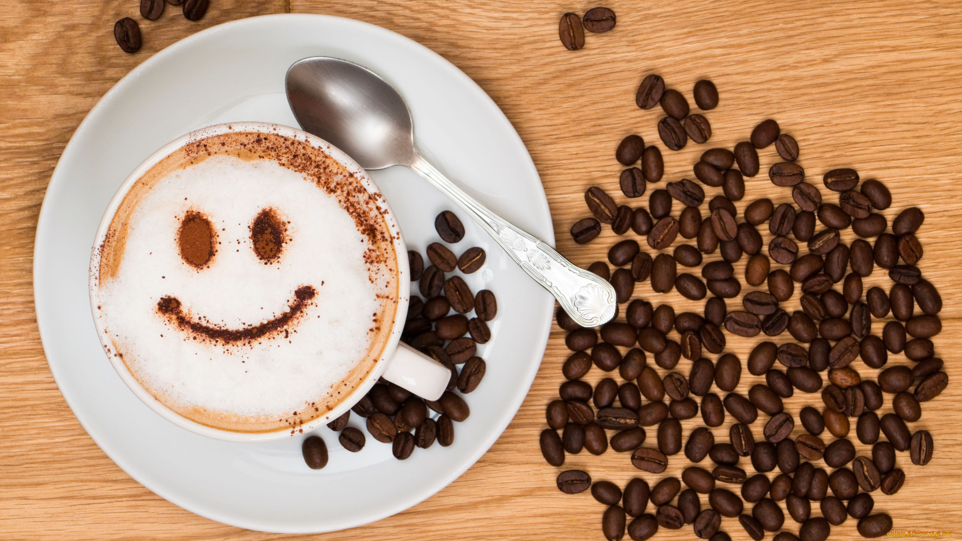 еда, кофе, , кофейные, зёрна, рисунок, зерна, капучино