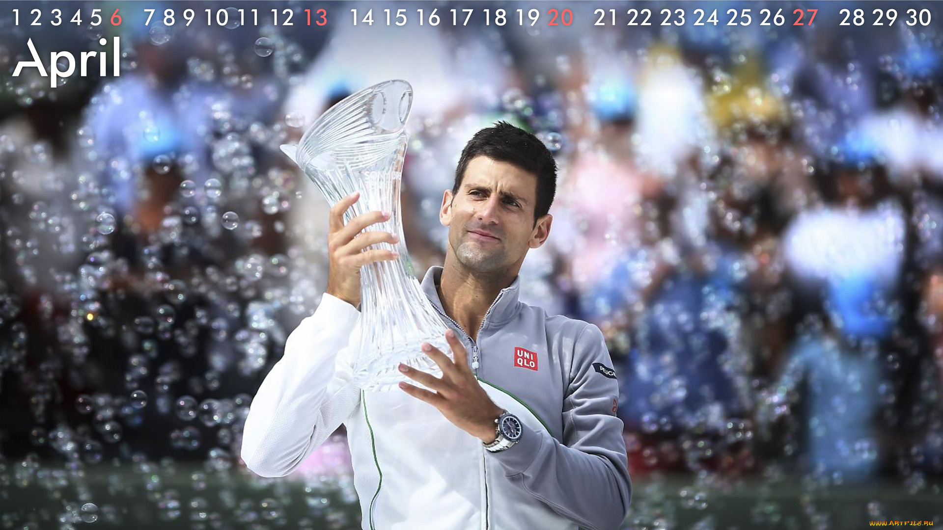 календари, знаменитости, джокович, теннис