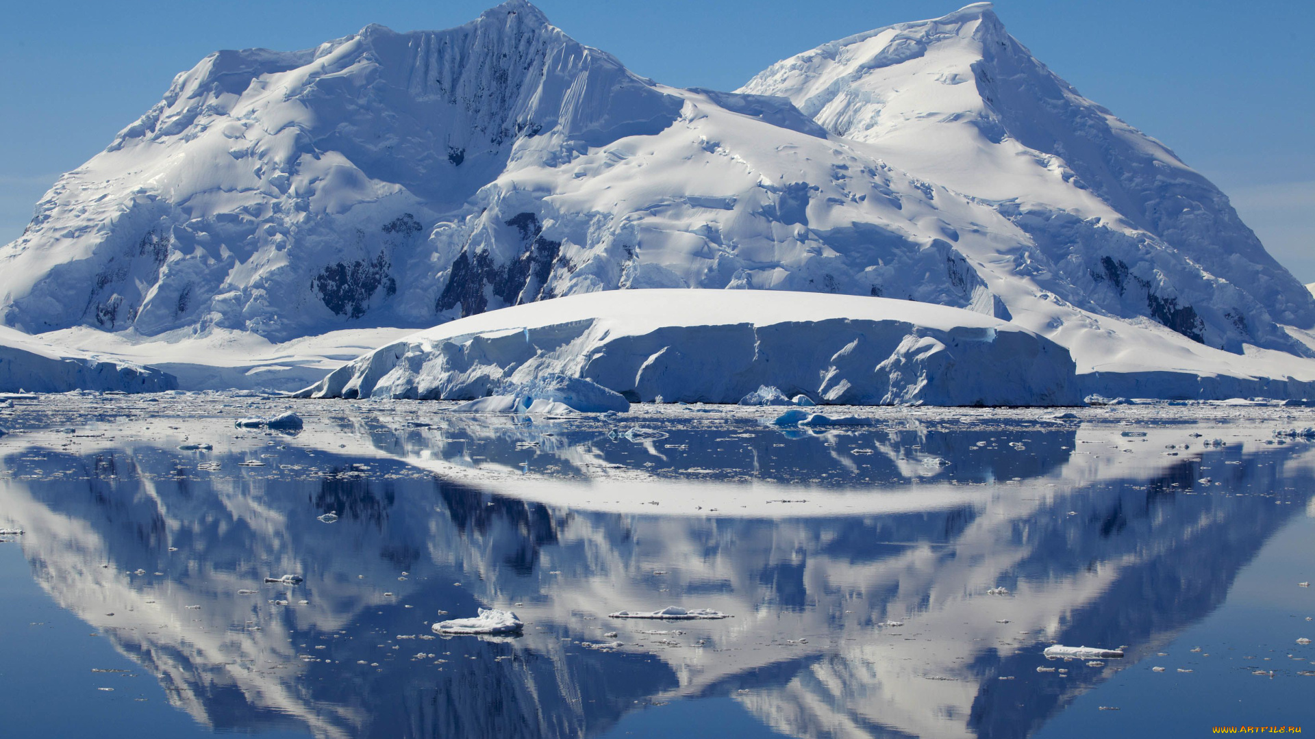 природа, айсберги, и, ледники, arktica, ice