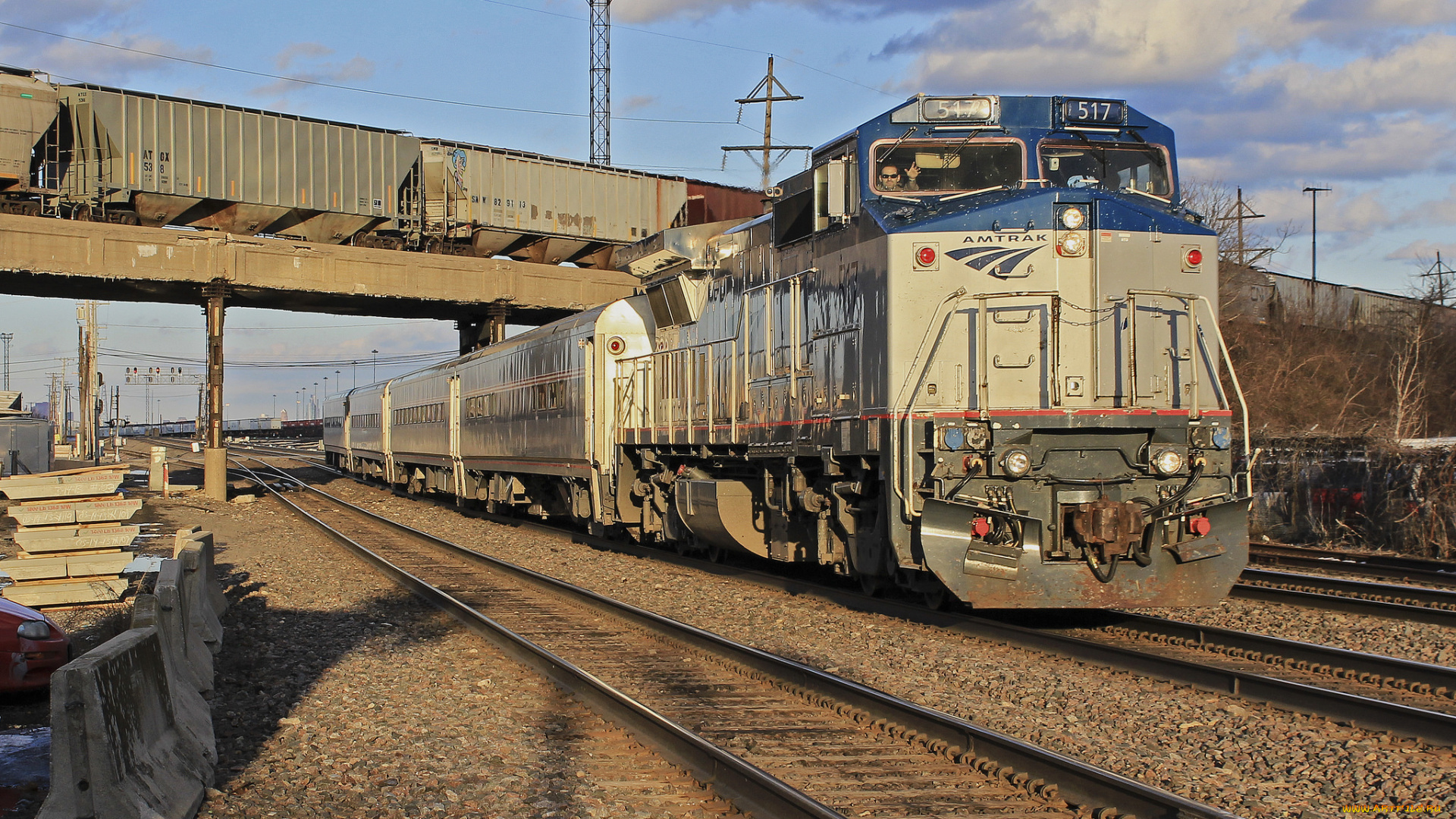 техника, поезда, рельсы, дорога, железная, локомотив, состав