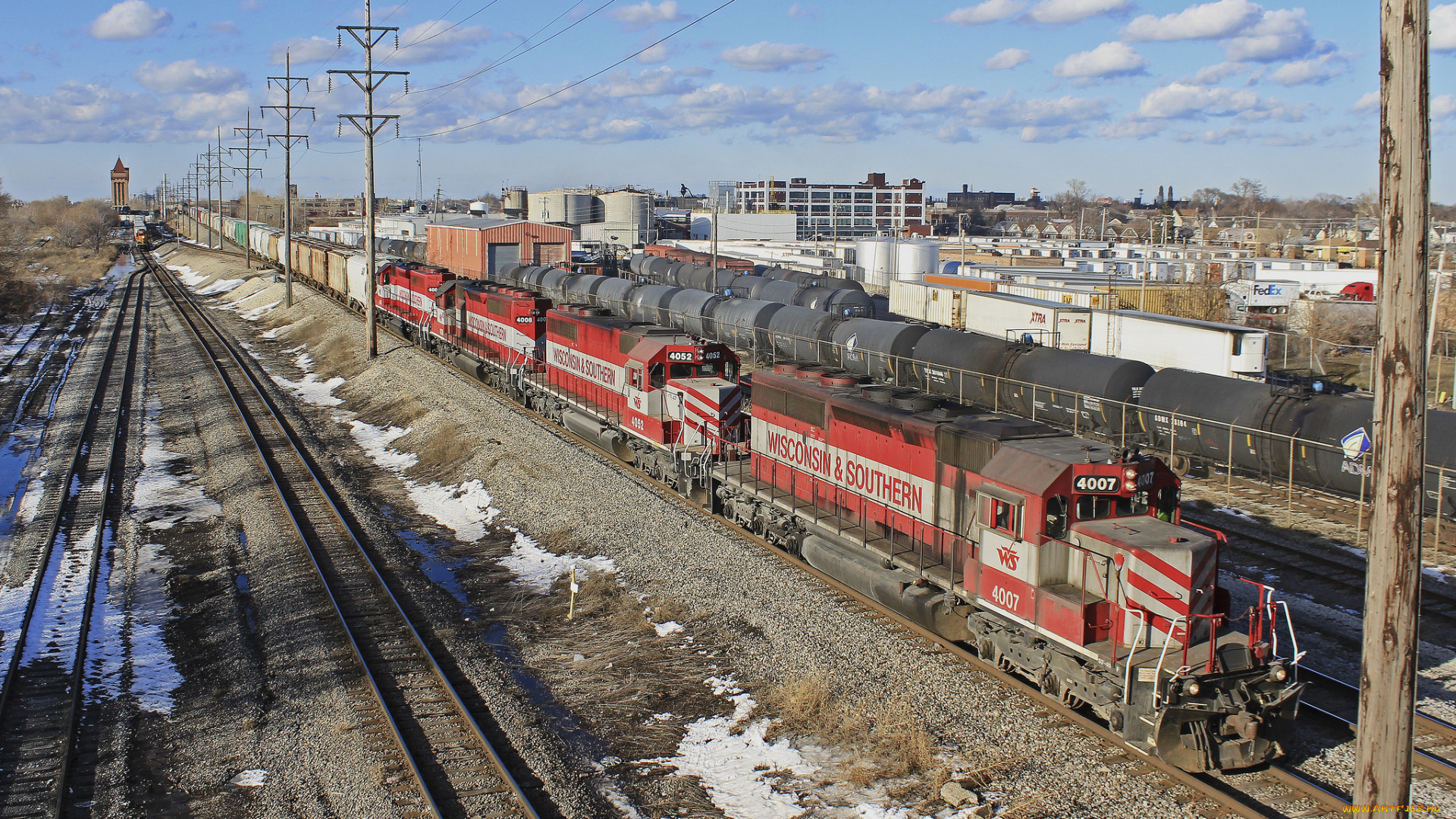 техника, поезда, рельсы, локомотив, состав, дорога, железная