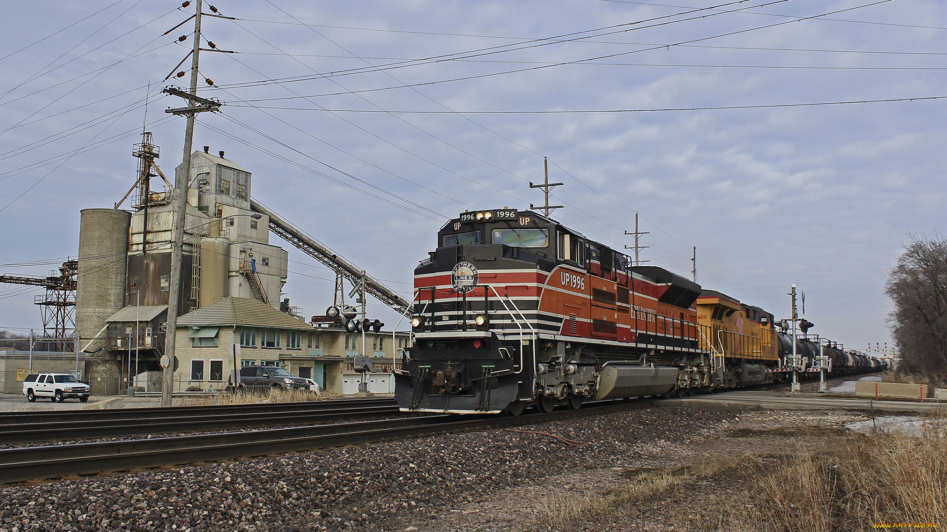 техника, поезда, железная, состав, локомотив, рельсы, дорога