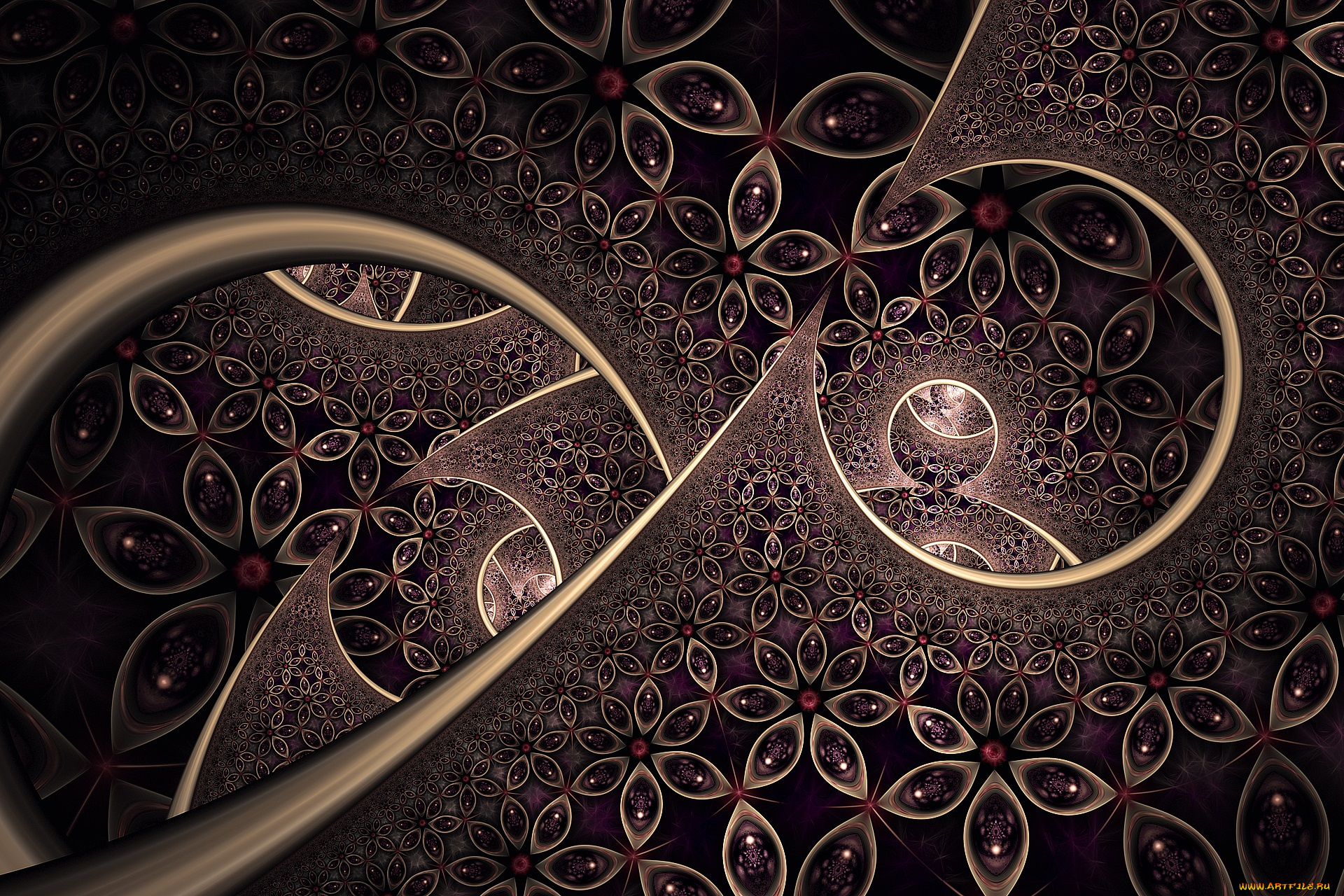 3д, графика, fractal, , фракталы, узор, фон, цвета