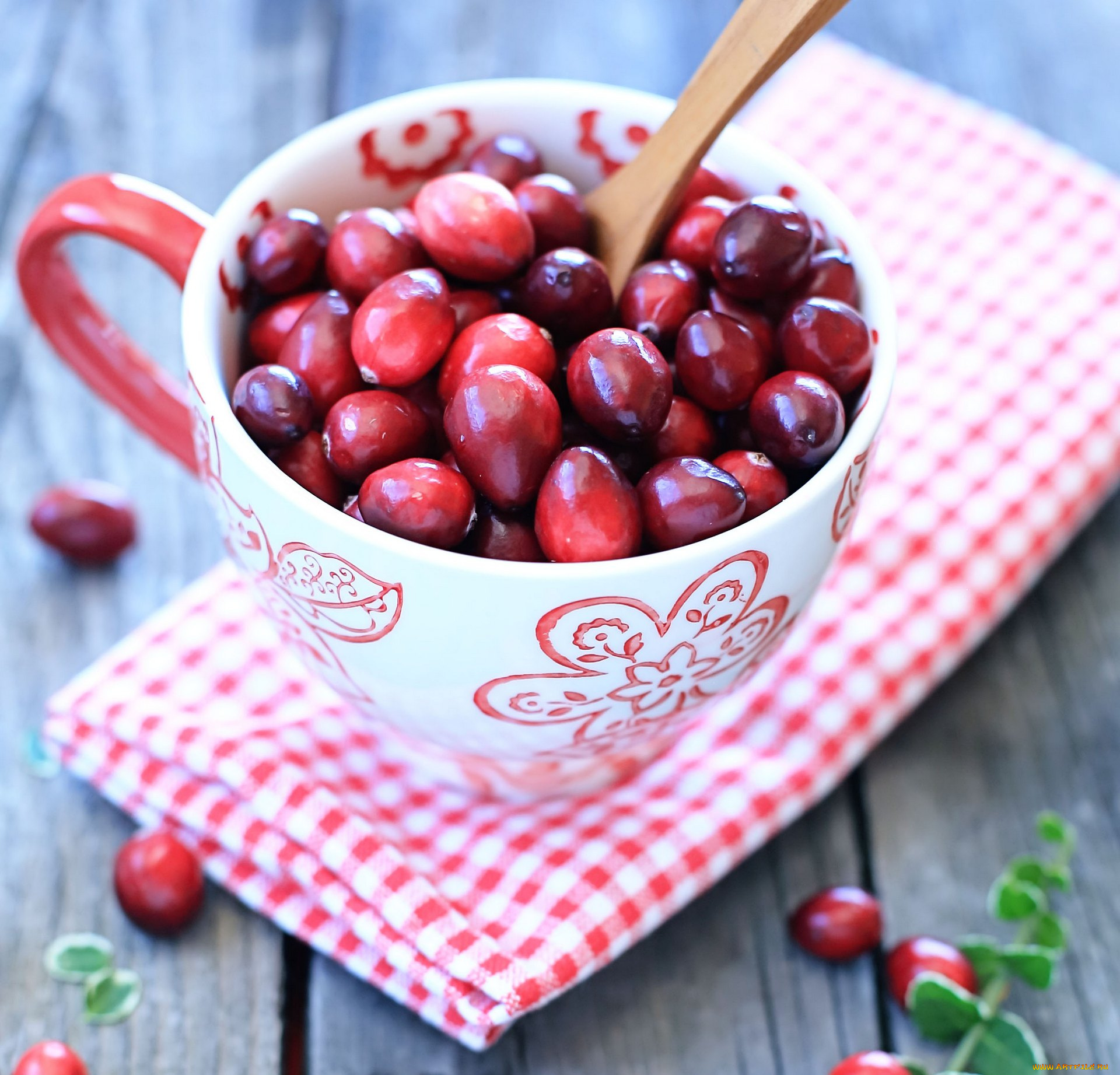 еда, клюква, салфетка, кружечка, ягоды